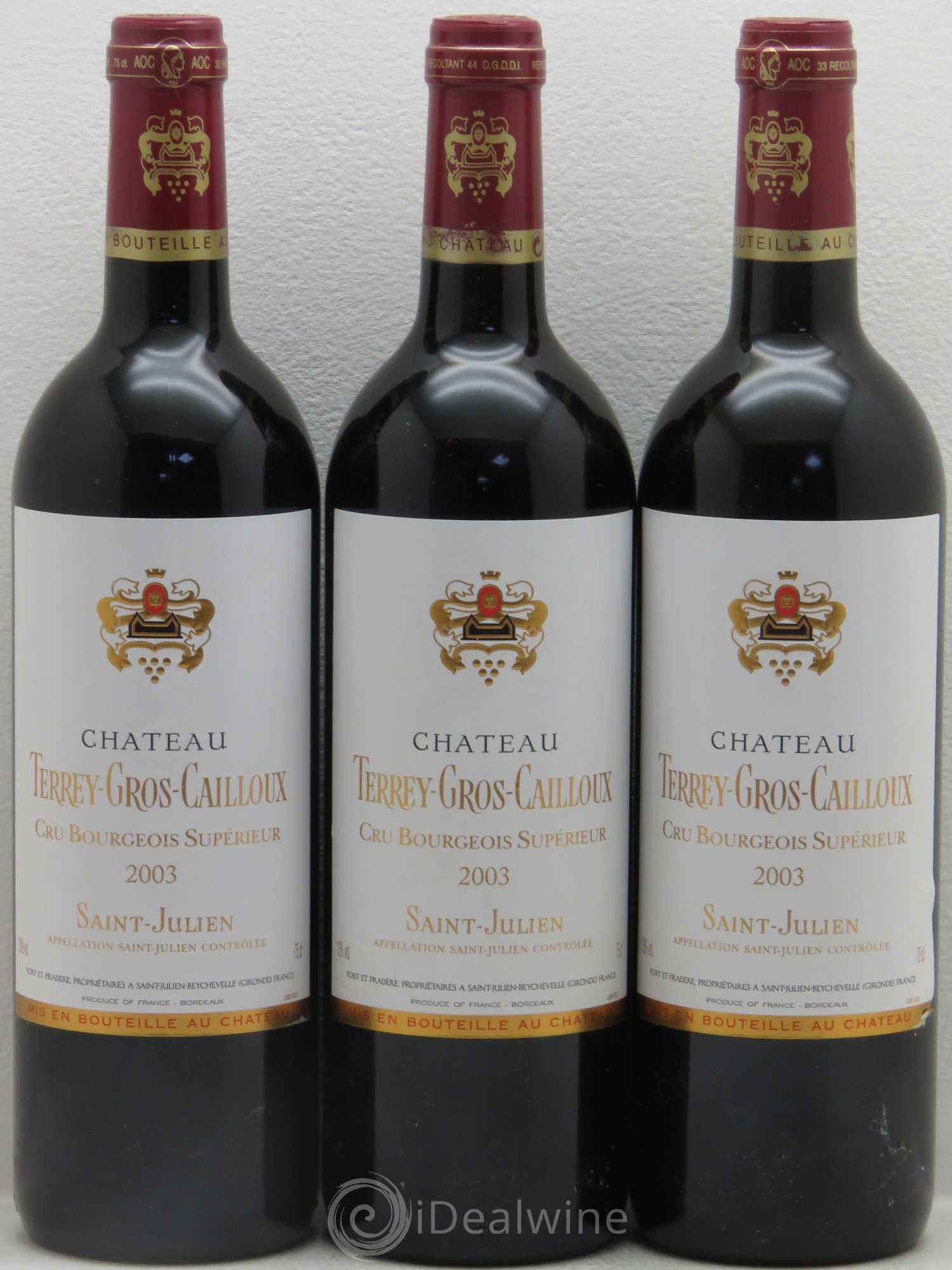 Château Terrey Gros Cailloux Cru Bourgeois 2003 - Lot de 12 bouteilles - 3