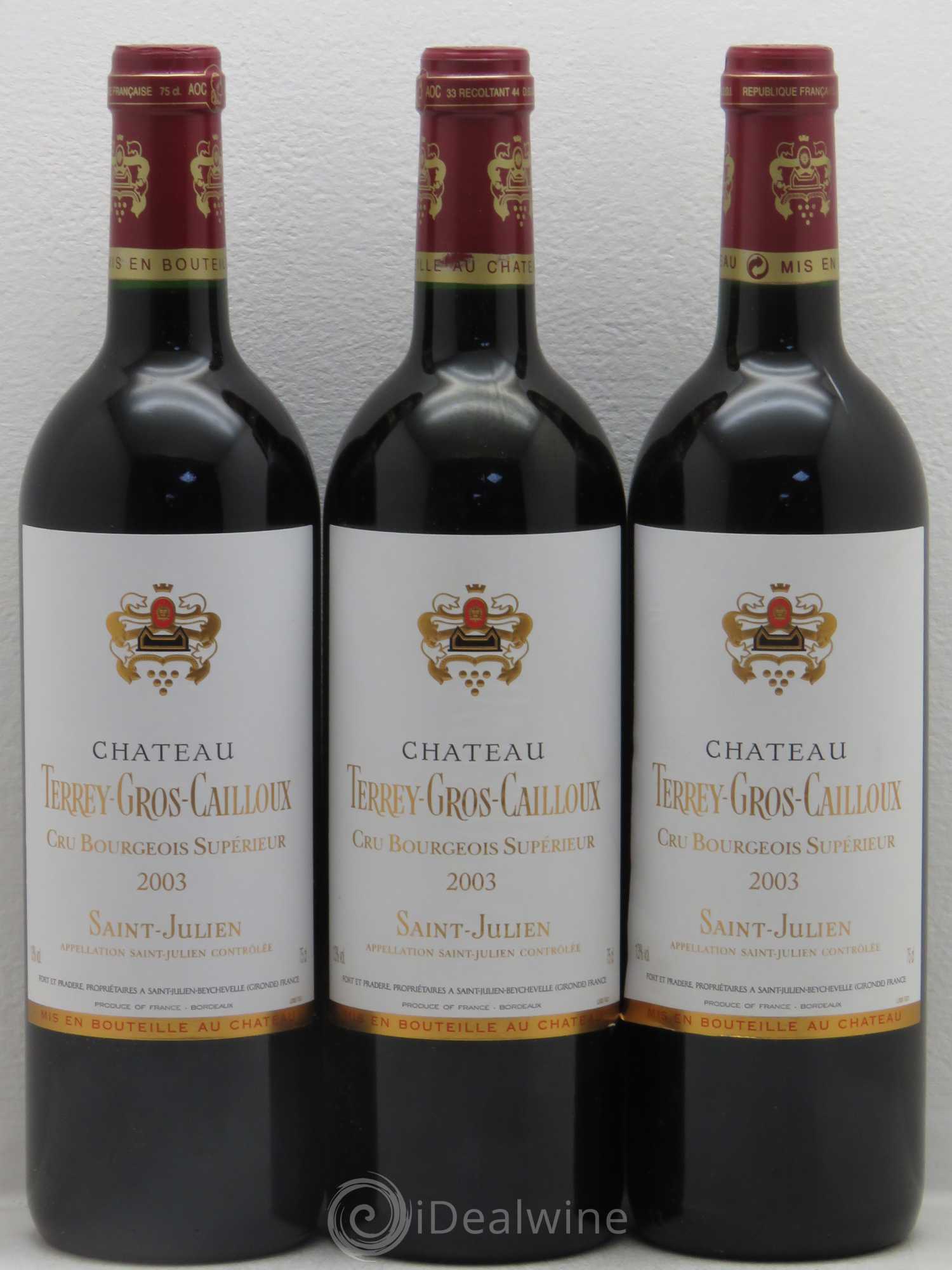 Château Terrey Gros Cailloux Cru Bourgeois 2003 - Lot de 12 bouteilles - 4