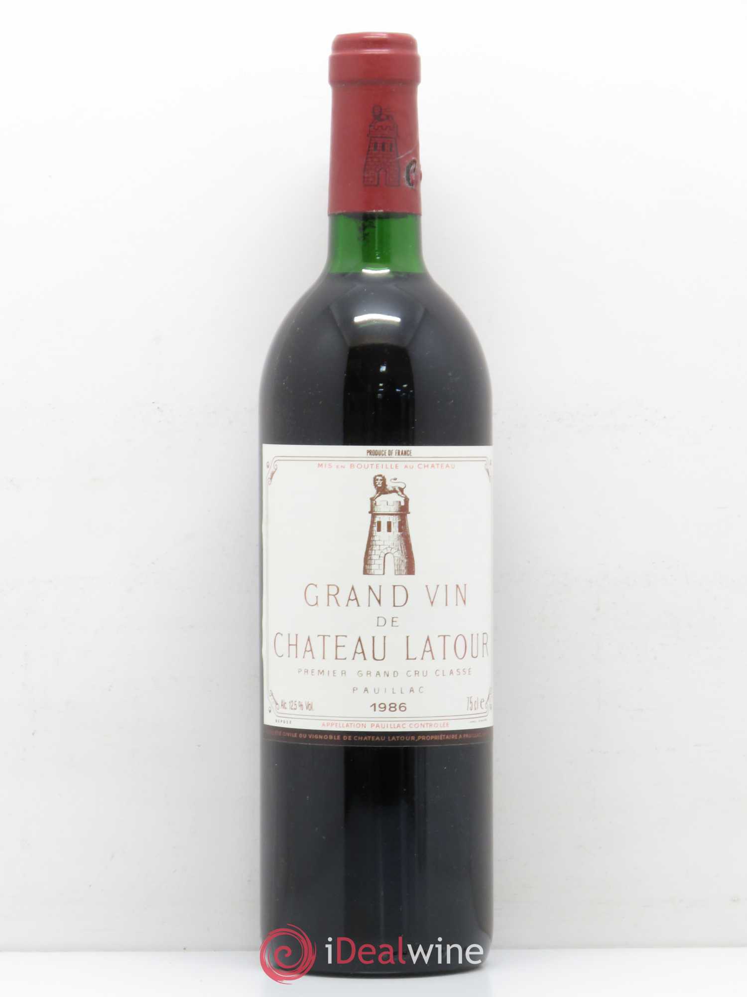 Château Latour 1er Grand Cru Classé 1986 - Lot de 1 bouteille - 0