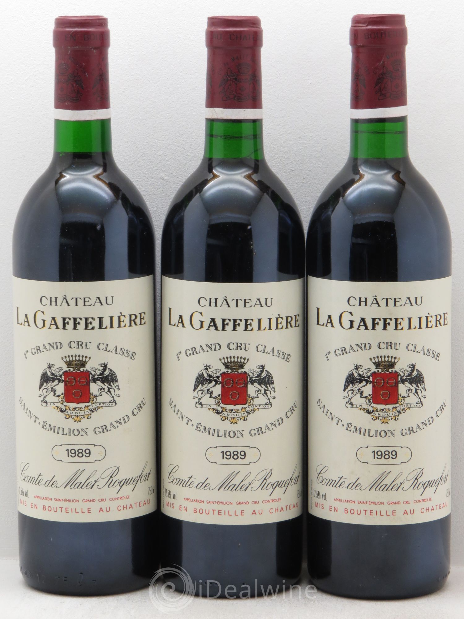 Château la Gaffelière 1er Grand Cru Classé B 1989 - Lot de 3 bouteilles - 0