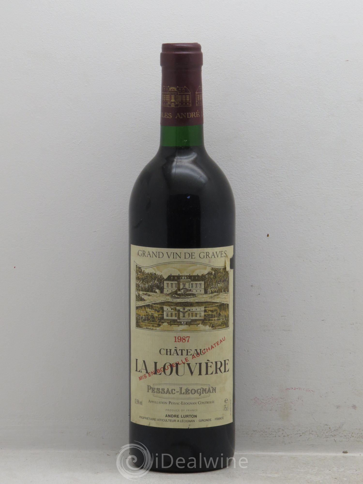 Château la Louvière 1987 - Lot de 1 bouteille - 0