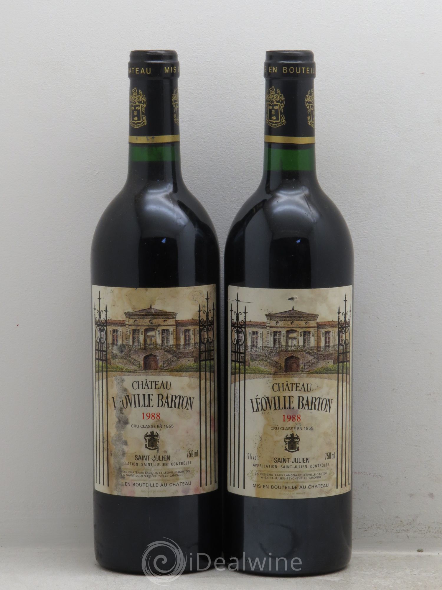 Château Léoville Barton 2ème Grand Cru Classé 1988 - Lot de 2 bouteilles - 0