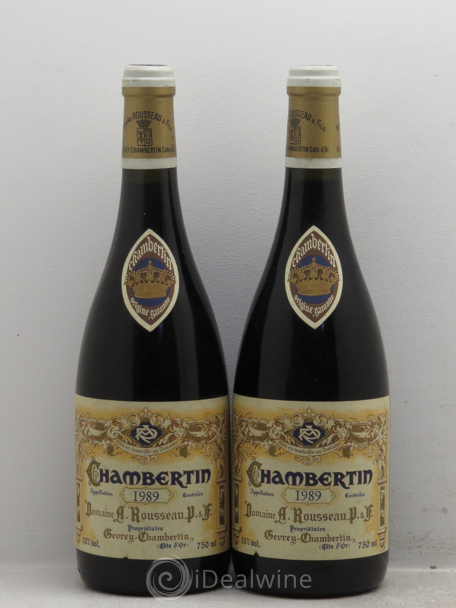 Chambertin Grand Cru Armand Rousseau (Domaine) 1989 - Lot de 2 bouteilles - 0