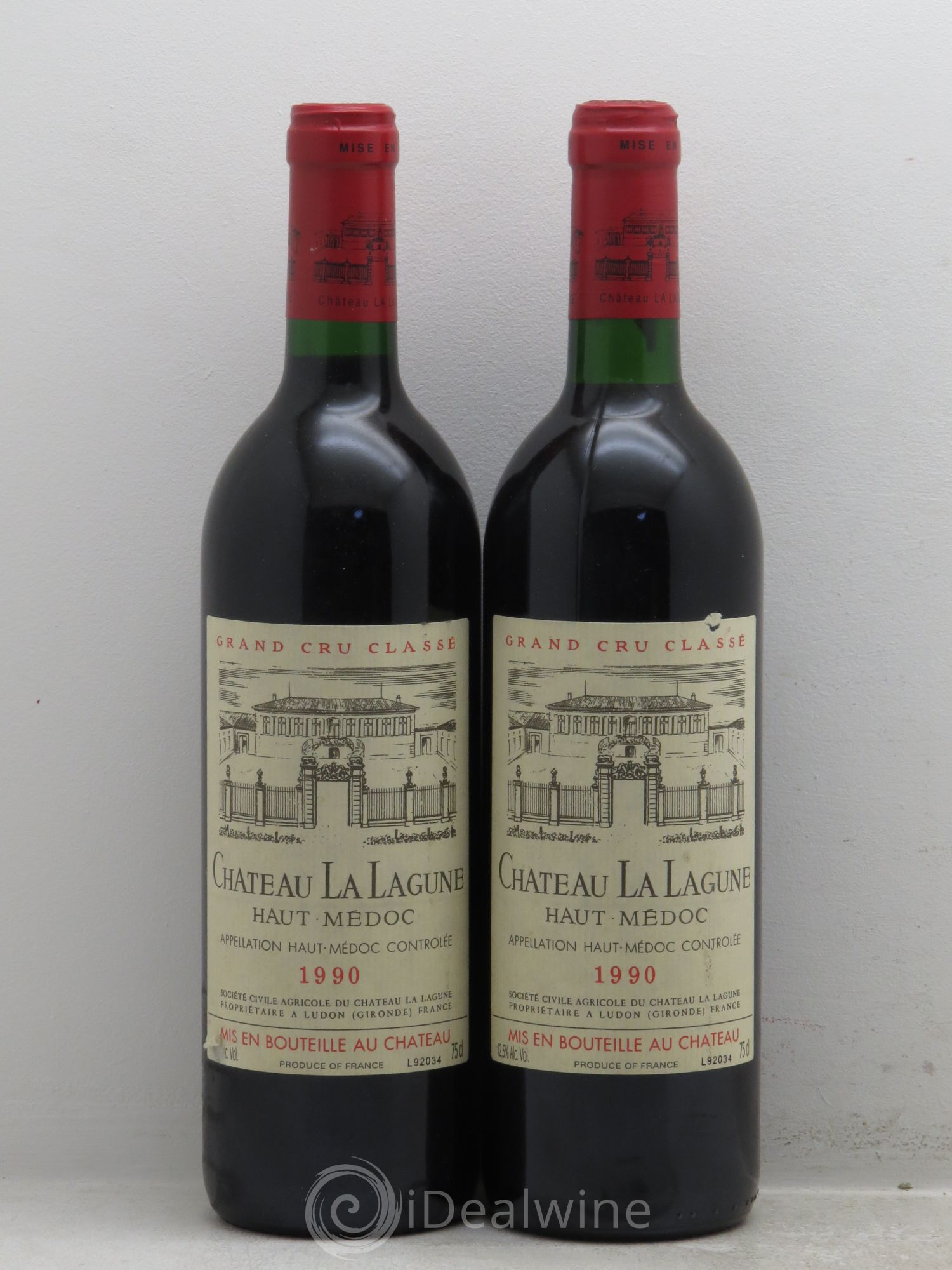Château la Lagune 3ème Grand Cru Classé 1990 - Lot de 2 bouteilles - 0