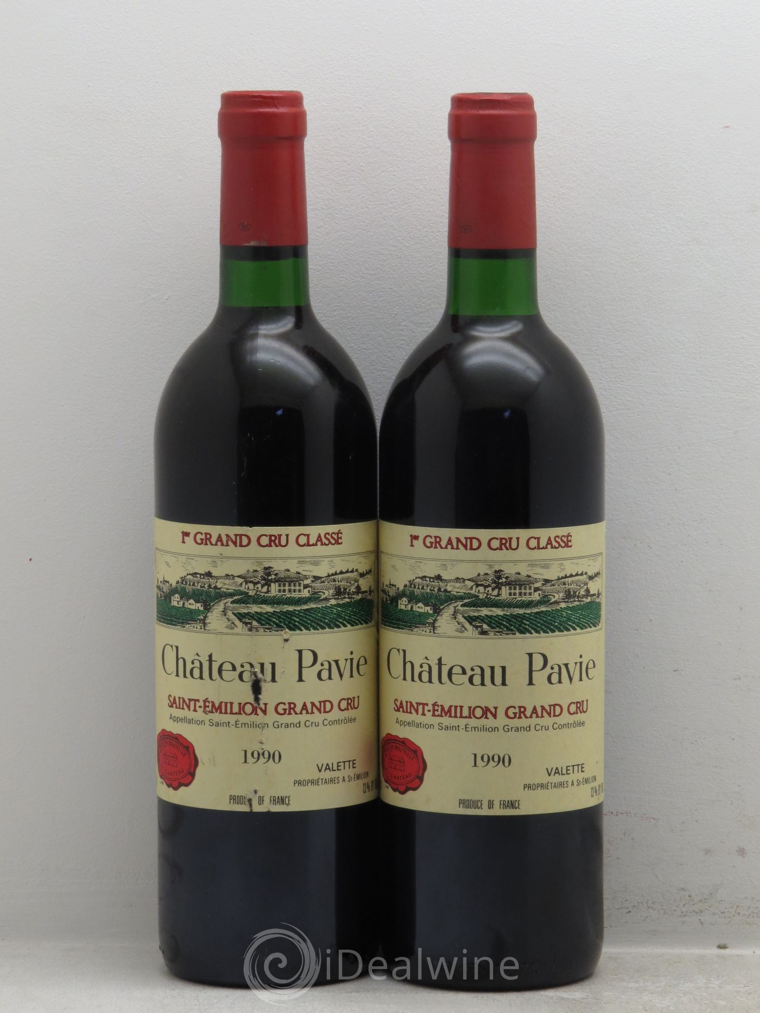 Château Pavie 1er Grand Cru Classé A 1990 - Lot de 2 bouteilles - 0