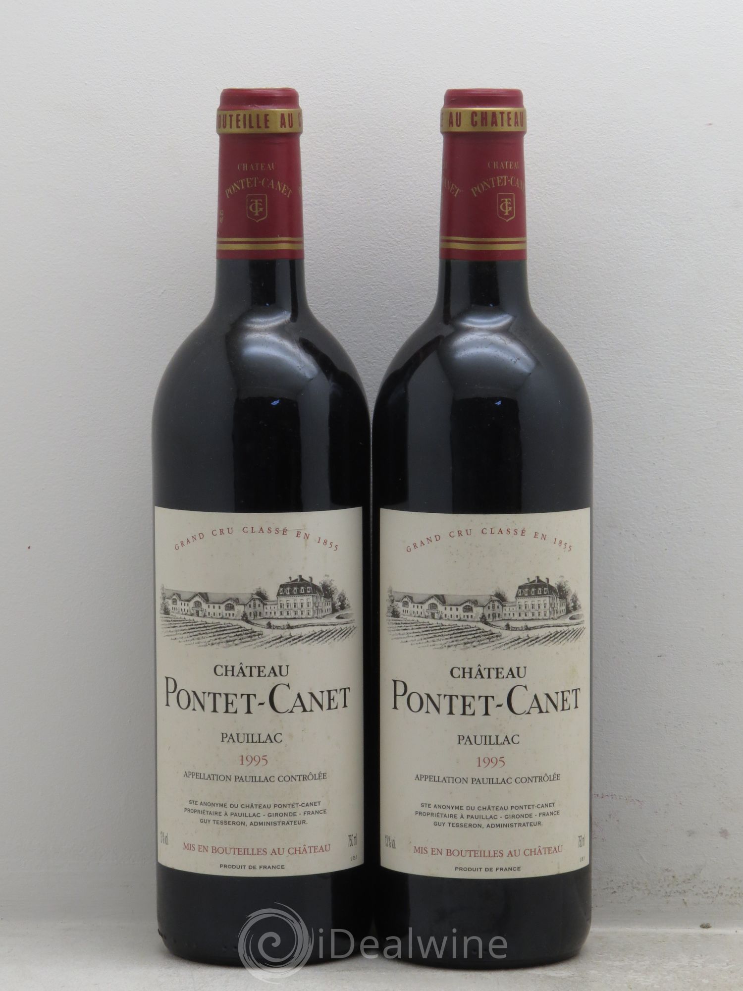 Château Pontet Canet 5ème Grand Cru Classé 1995 - Lot de 2 bouteilles - 0