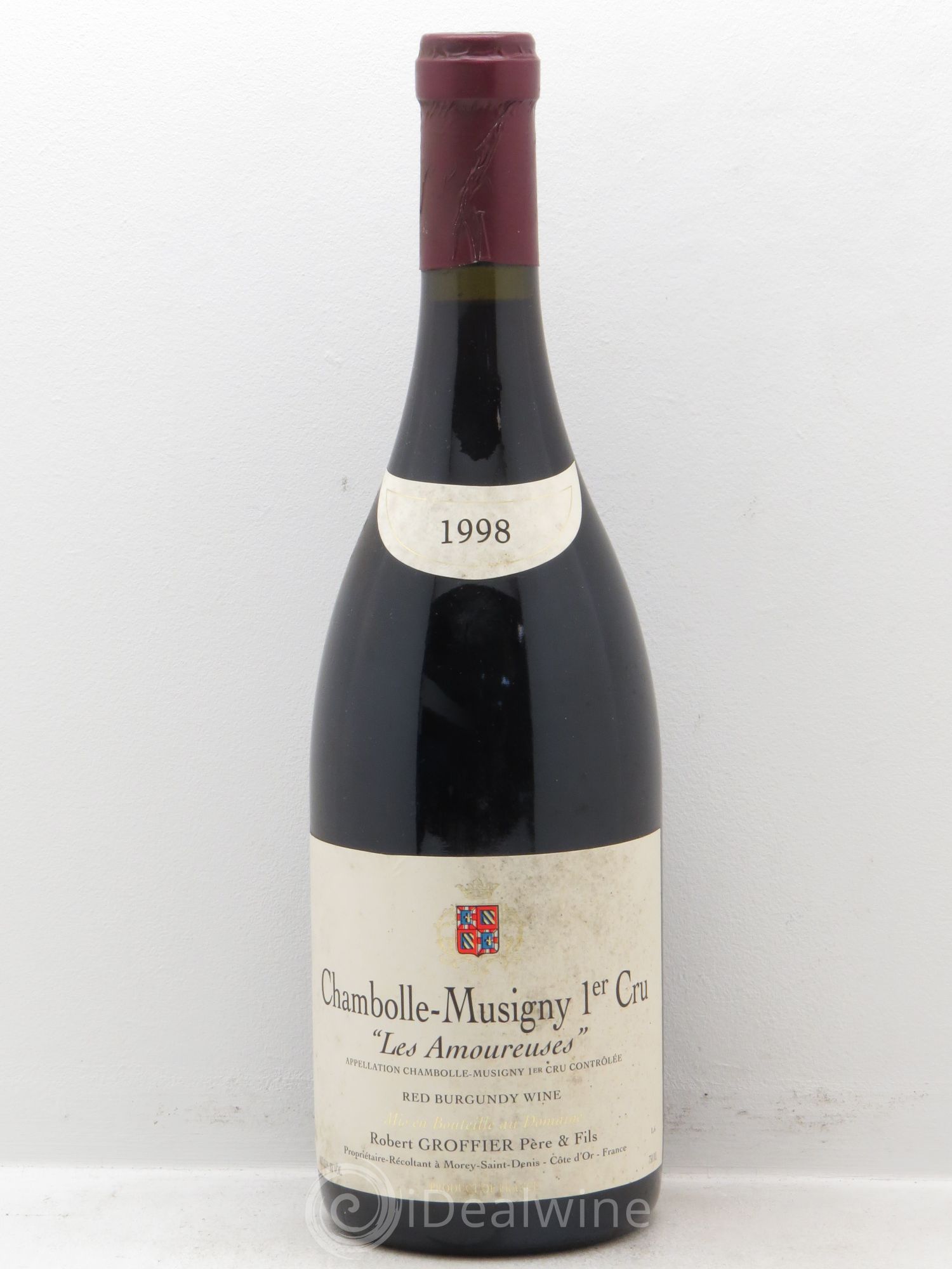Chambolle-Musigny 1er Cru Les Amoureuses Robert Groffier Père & Fils (Domaine) 1998 - Lot de 1 bouteille - 0