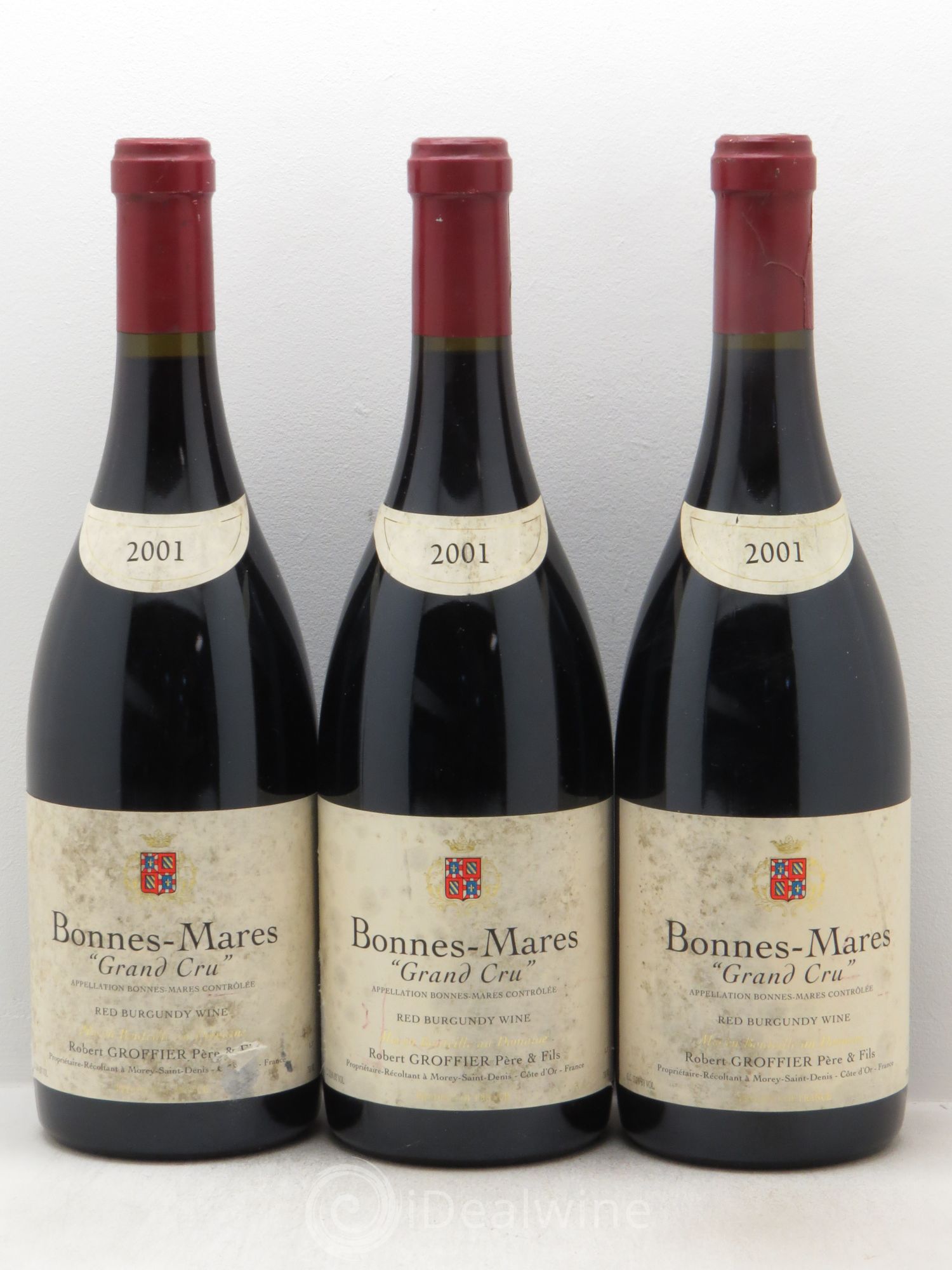 Bonnes-Mares Grand Cru Robert Groffier Père & Fils (Domaine) 2001 - Lot de 3 bouteilles - 0