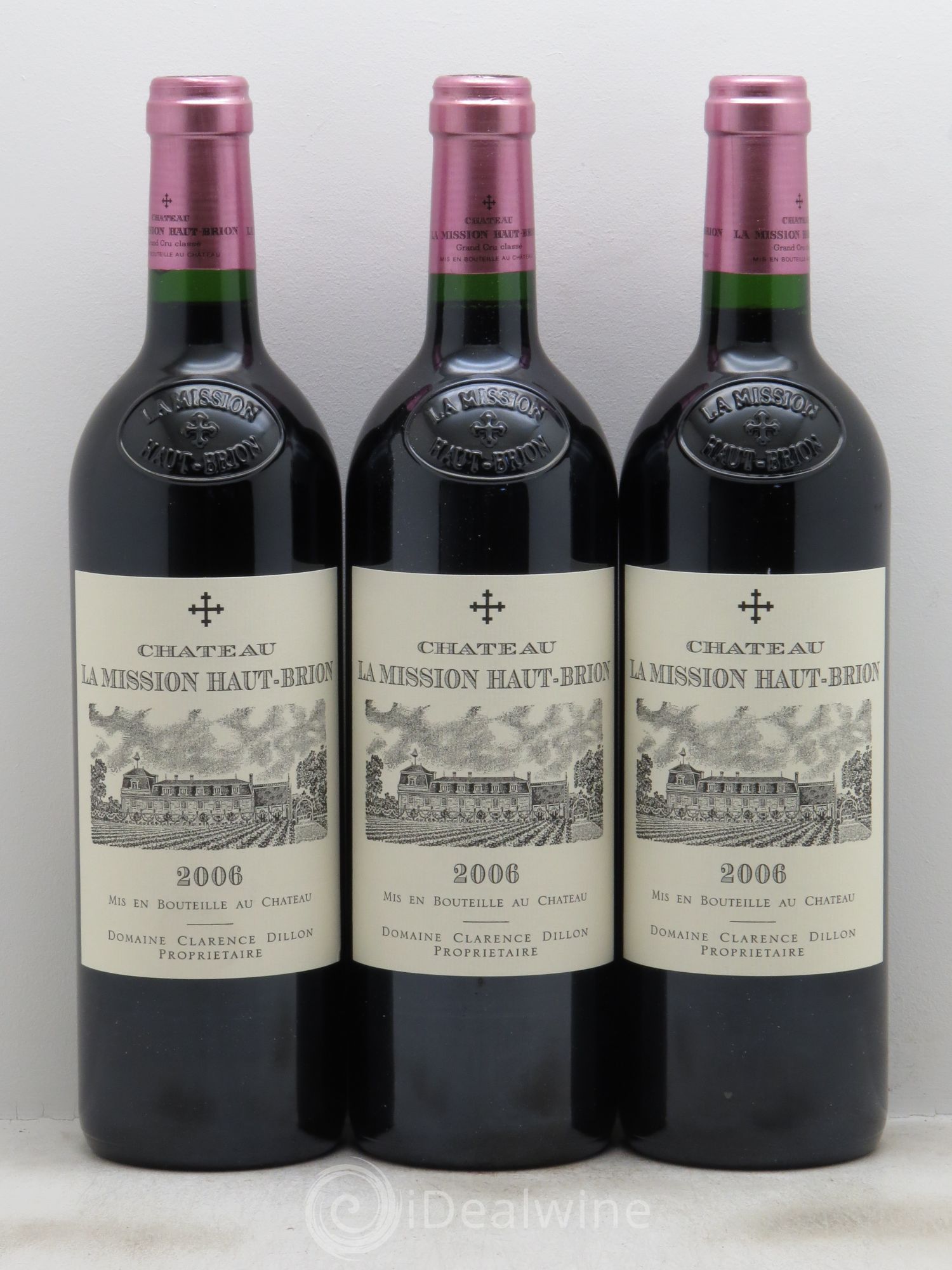 Château la Mission Haut-Brion Cru Classé de Graves 2006 - Lot de 3 bouteilles - 0