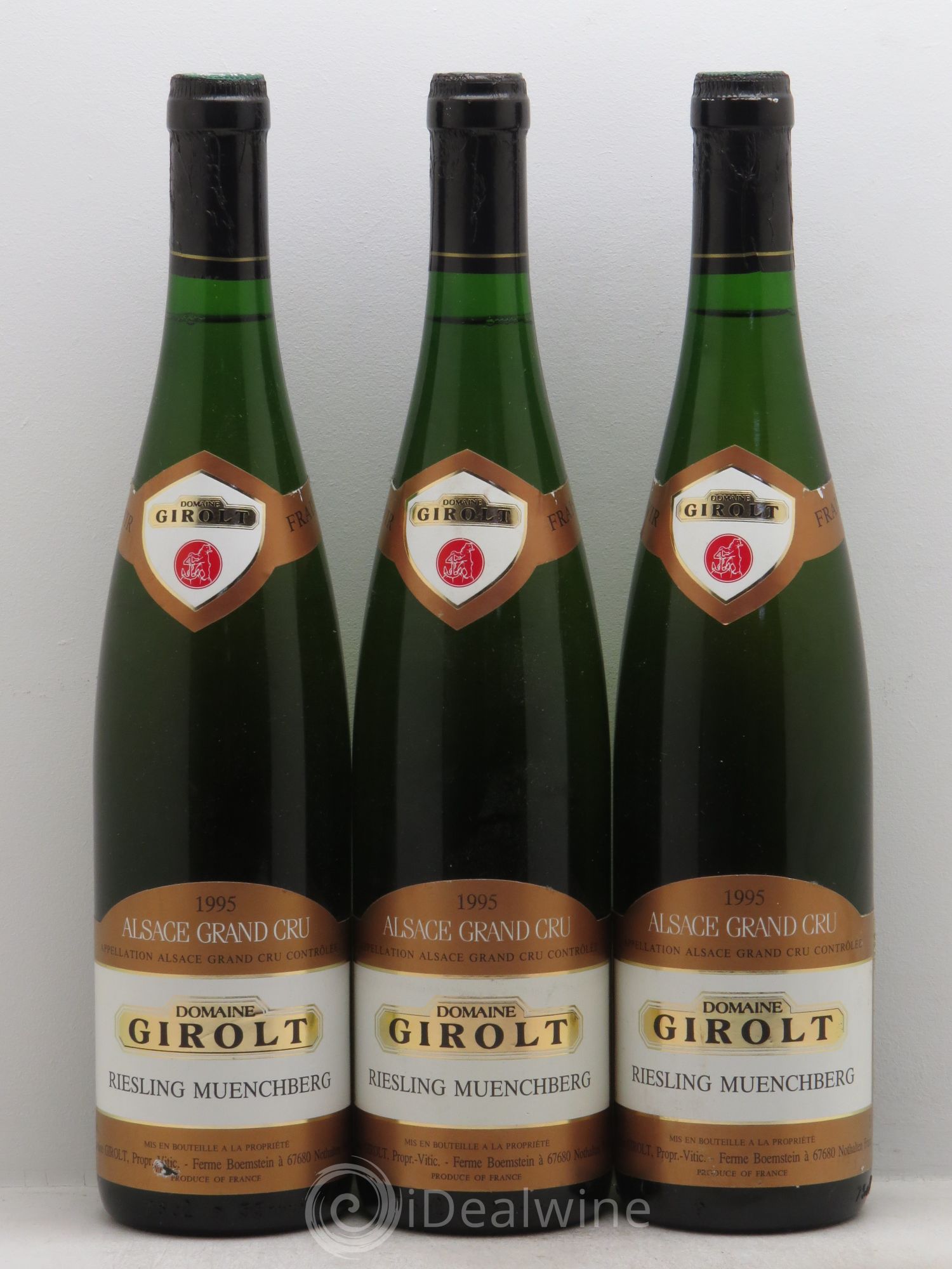 Riesling Grand Cru Domaine Girolt (sans prix de réserve) 1995 - Posten von 3 Flaschen - 0