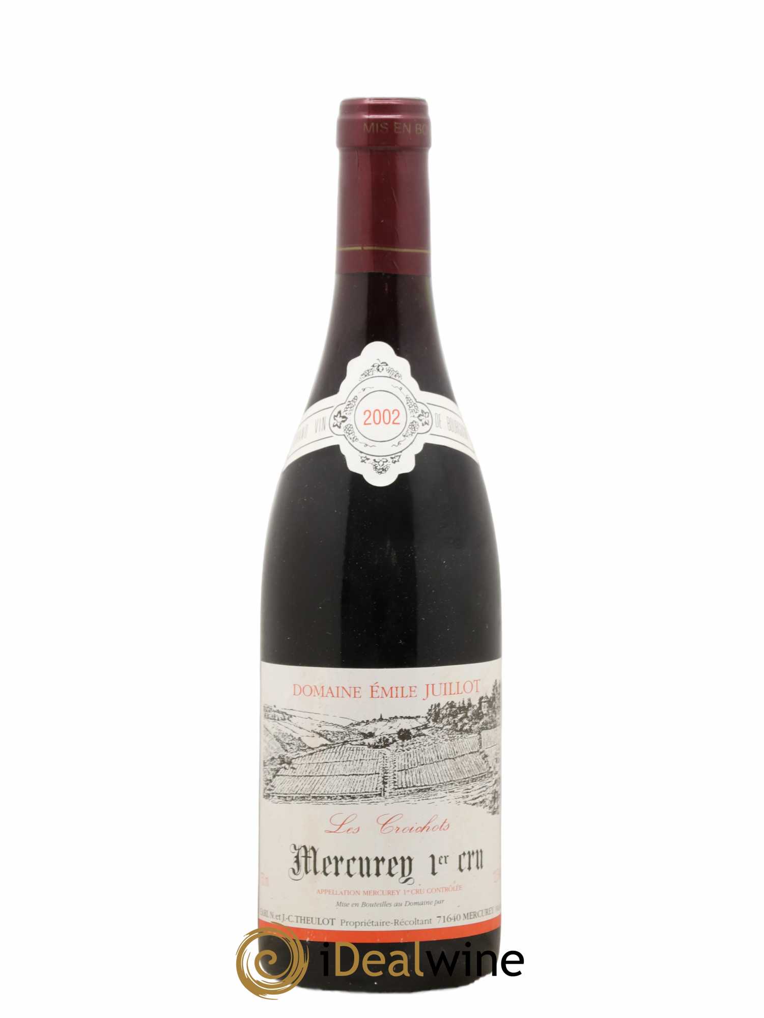Mercurey 1er Cru Les Croichots Domaine Emile Juillot 2002 - Posten von 1 Flasche - 0