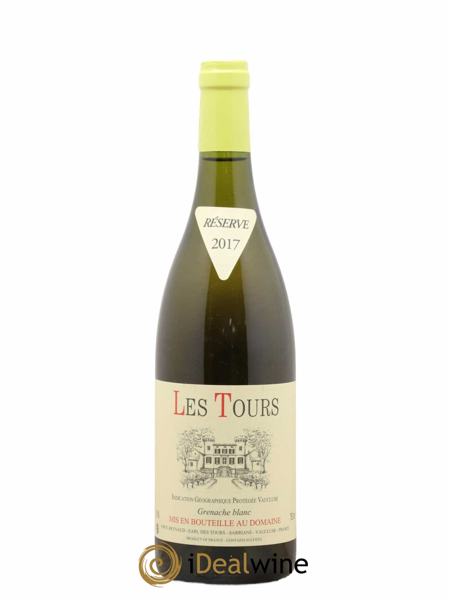 Vaucluse (Vin de Pays de Vaucluse) Les Tours Grenache Blanc Emmanuel Reynaud (sans prix de réserve) 2017 - Lot de 1 bouteille - 0