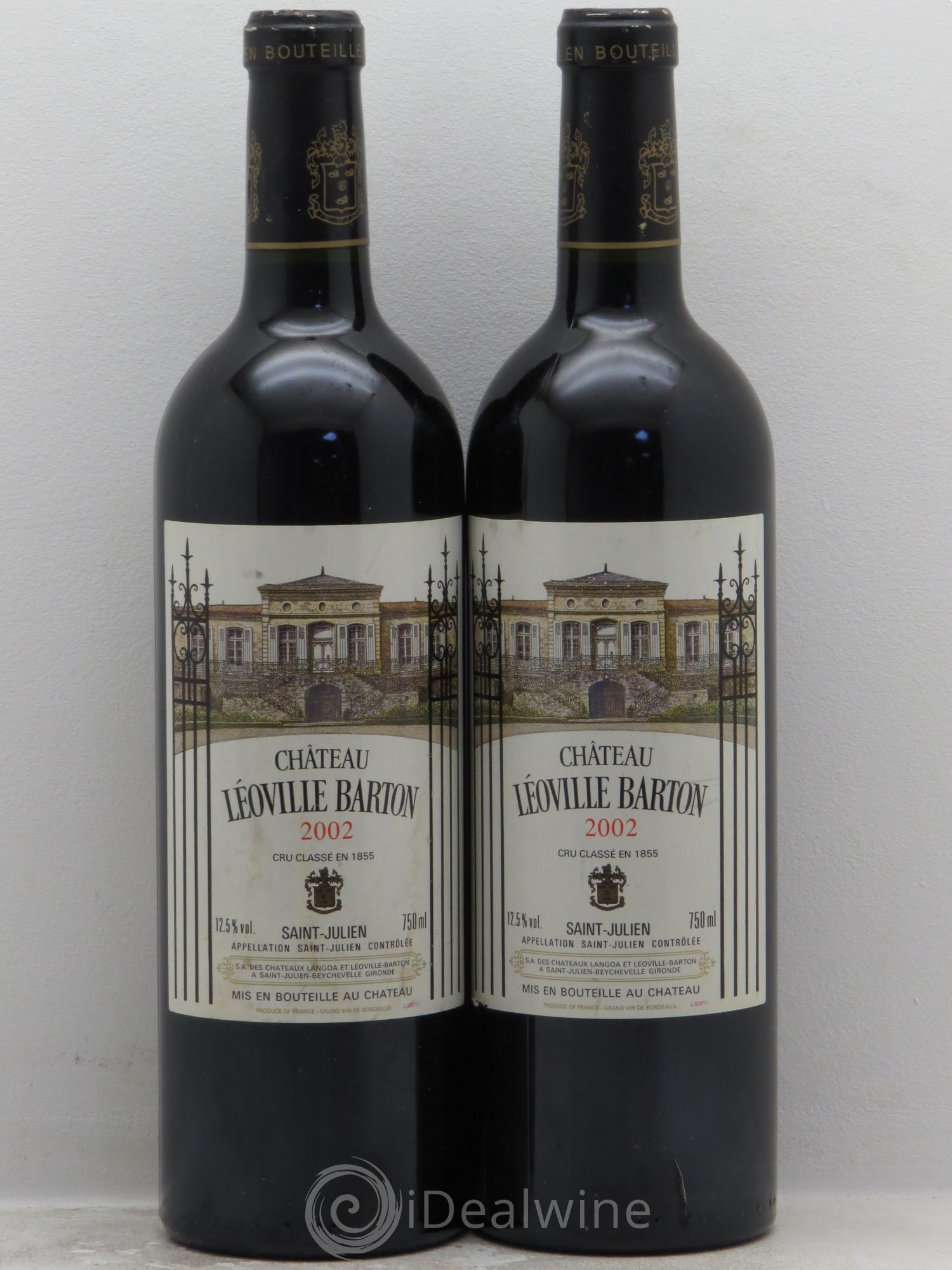 Château Léoville Barton 2ème Grand Cru Classé (senza prezzo di riserva) 2002 - Lotto di 2 bottiglie - 0