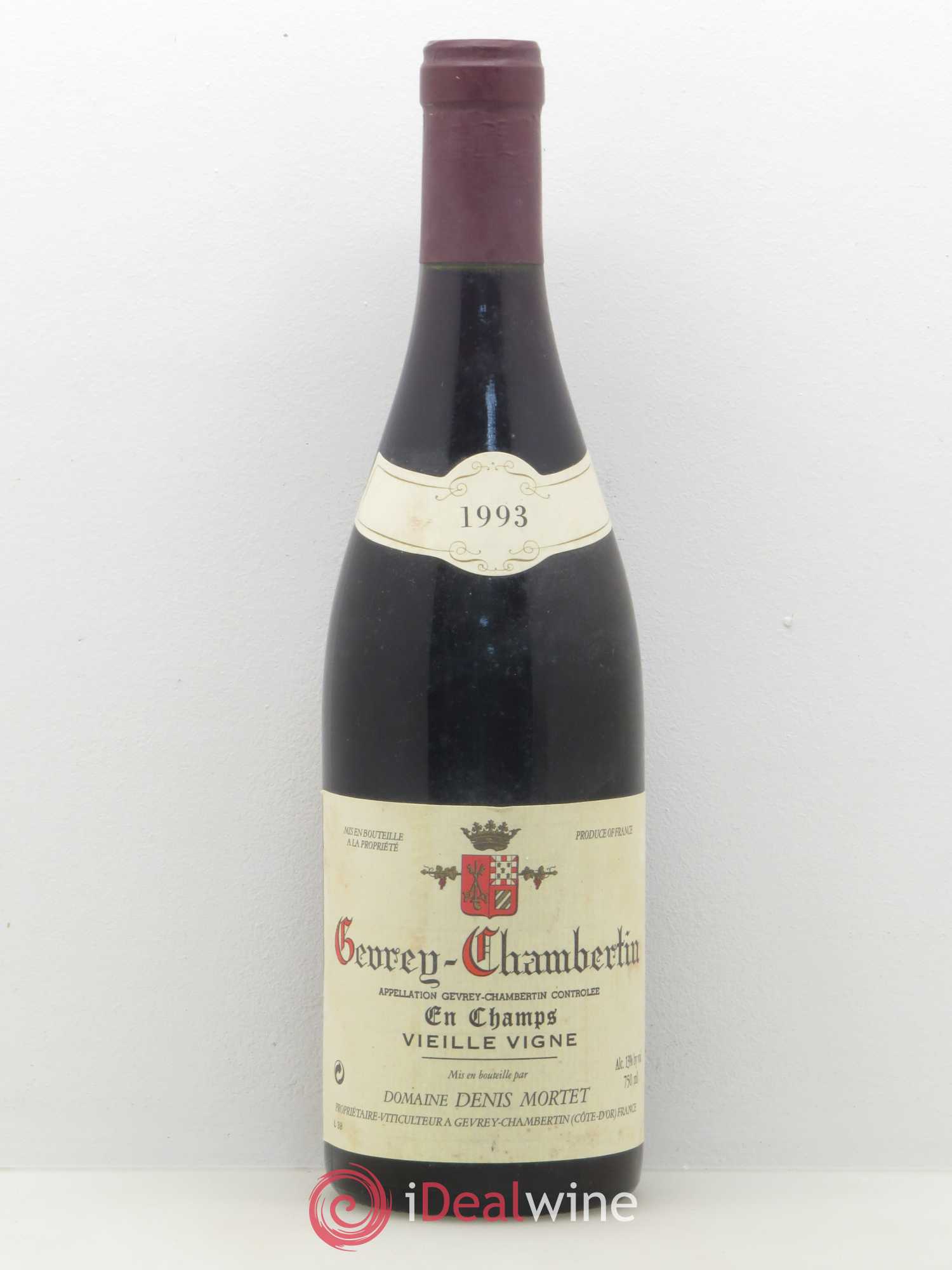 Gevrey-Chambertin En Champs Vieille Vigne Denis Mortet (Domaine) Vieilles Vignes 1993 - Lot de 1 bouteille - 0