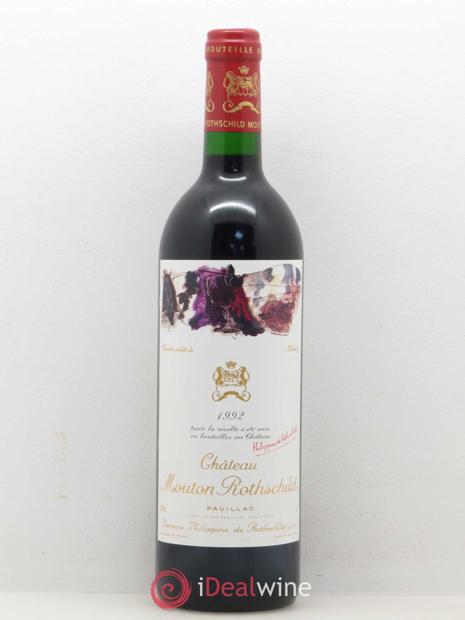 Château Mouton Rothschild 1er Grand Cru Classé 1992 - Lot de 1 bouteille - 0
