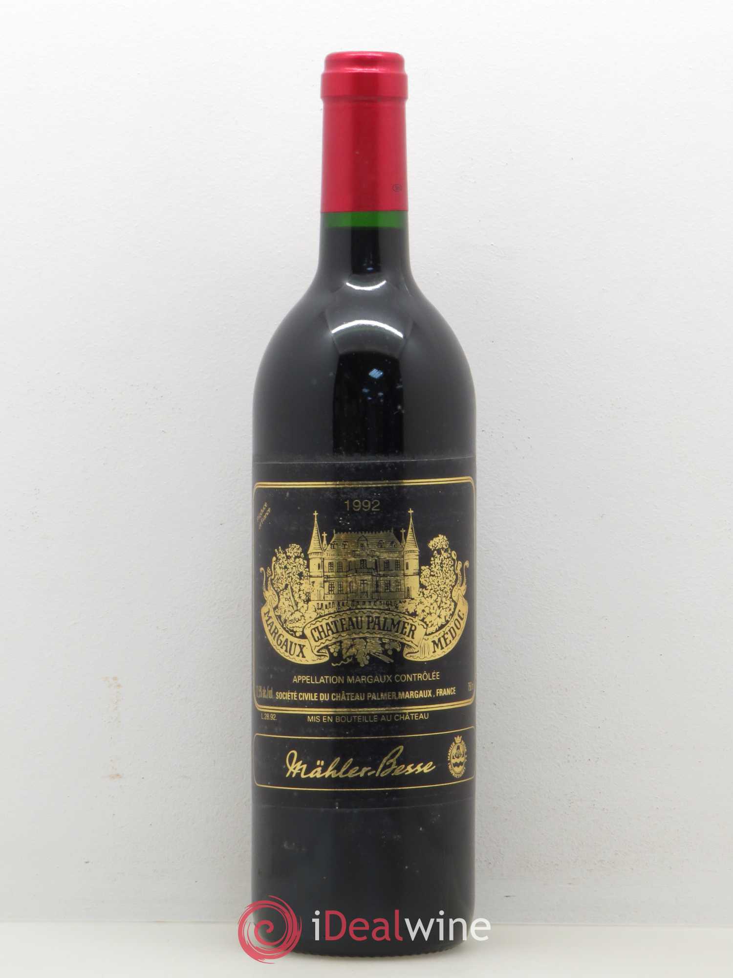 Château Palmer 3ème Grand Cru Classé 1992 - Lot de 1 bouteille - 0