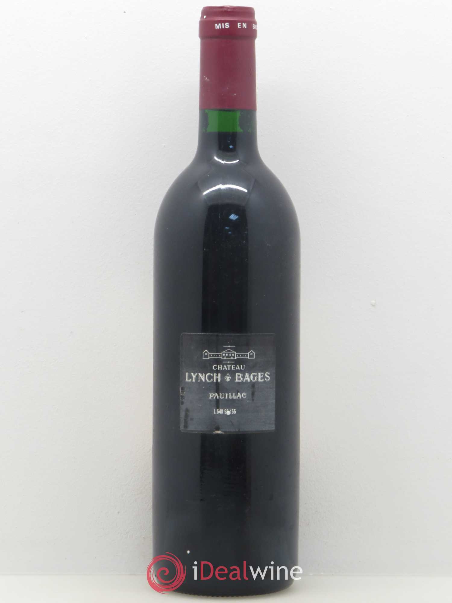 Château Lynch Bages 5ème Grand Cru Classé 1990 - Lot de 1 bouteille - 1
