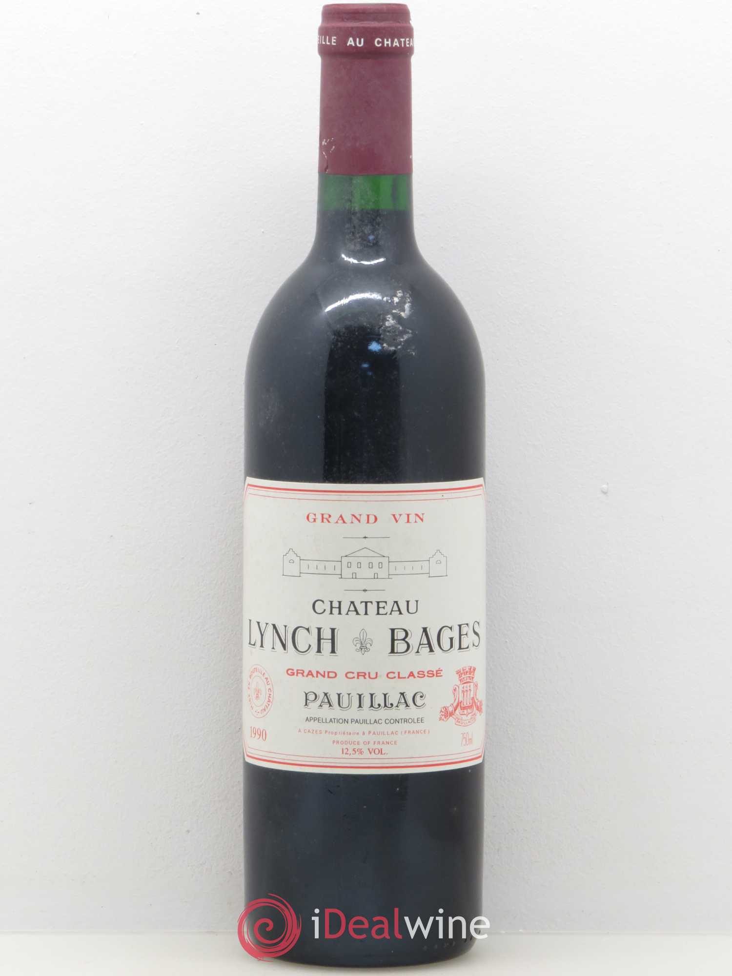 Château Lynch Bages 5ème Grand Cru Classé 1990 - Lot de 1 bouteille - 0