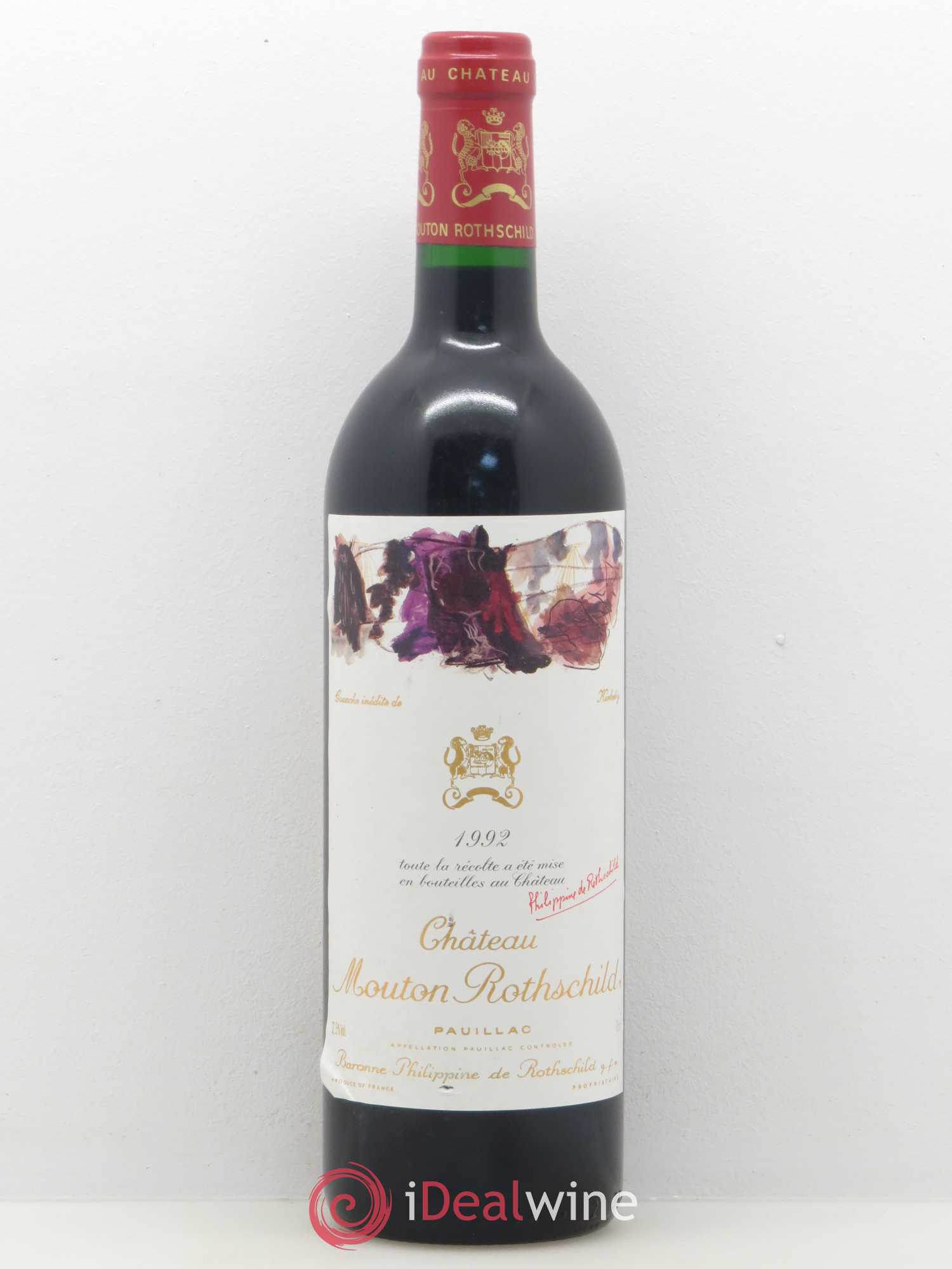 Château Mouton Rothschild 1er Grand Cru Classé 1992 - Lot de 1 bouteille - 0