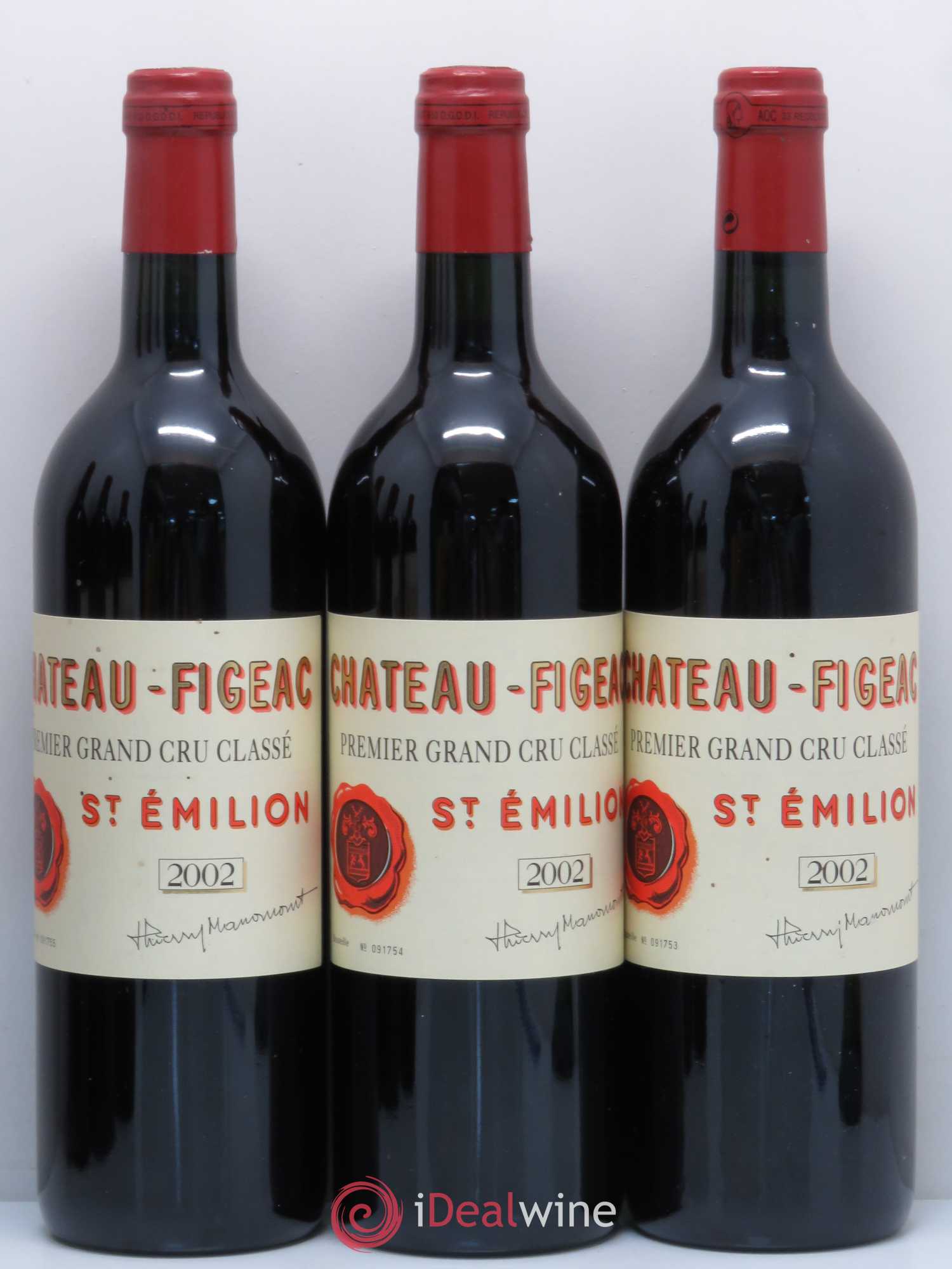 Château Figeac 1er Grand Cru Classé A 2002 - Lot de 6 bouteilles - 1