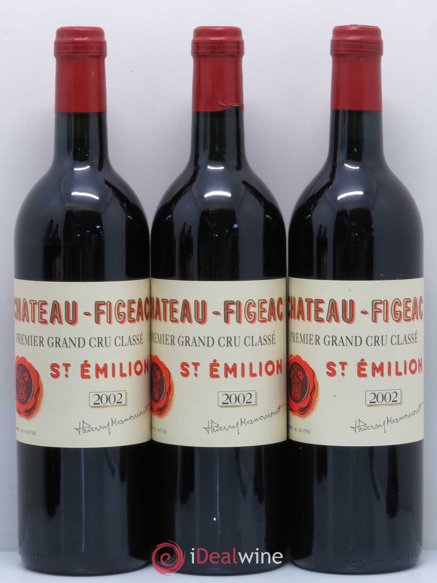 Château Figeac 1er Grand Cru Classé A 2002 - Lot de 5 bouteilles - 1