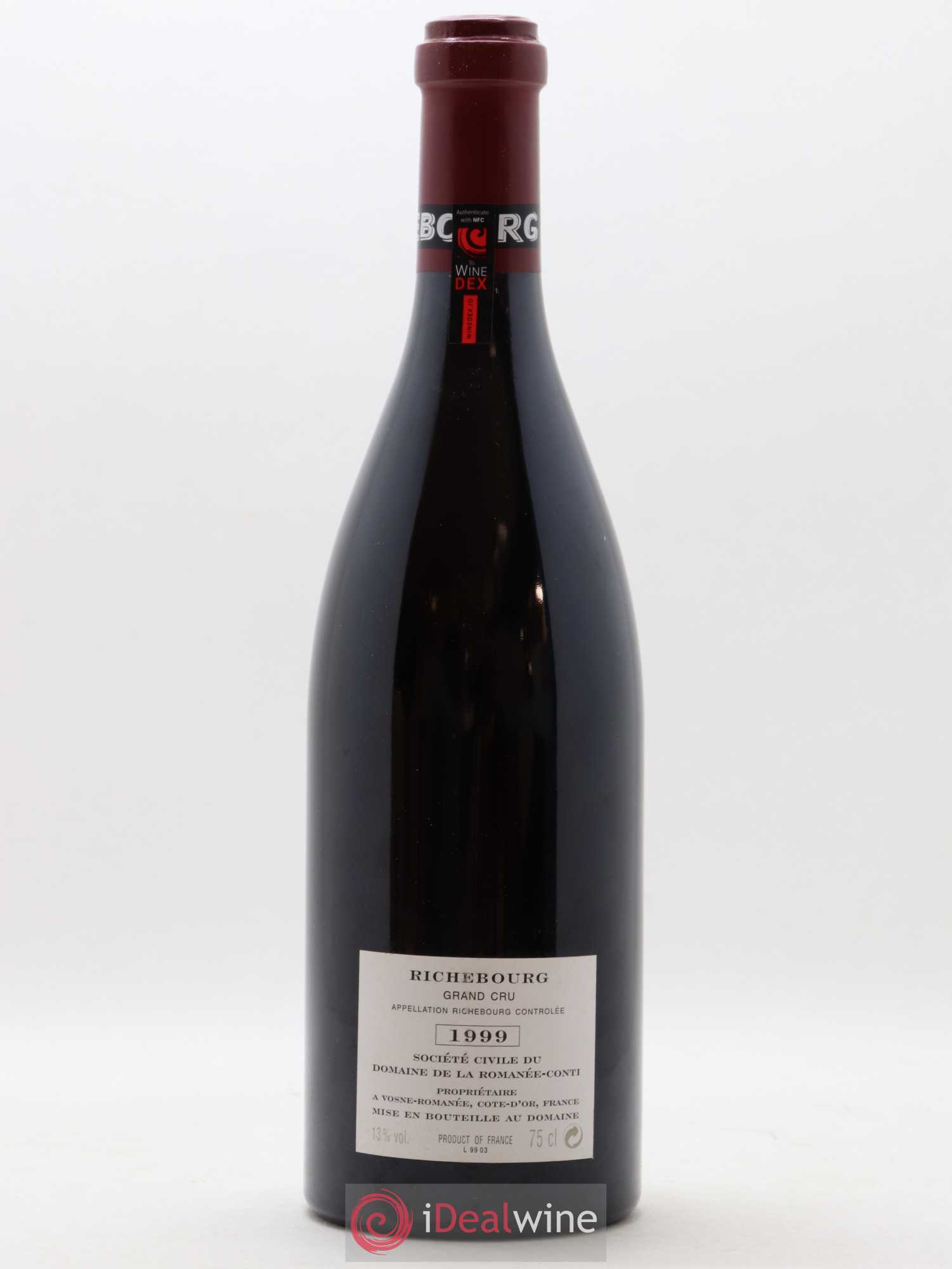 Richebourg Grand Cru Domaine de la Romanée-Conti 1999 - Lot of 1 bottle - 1