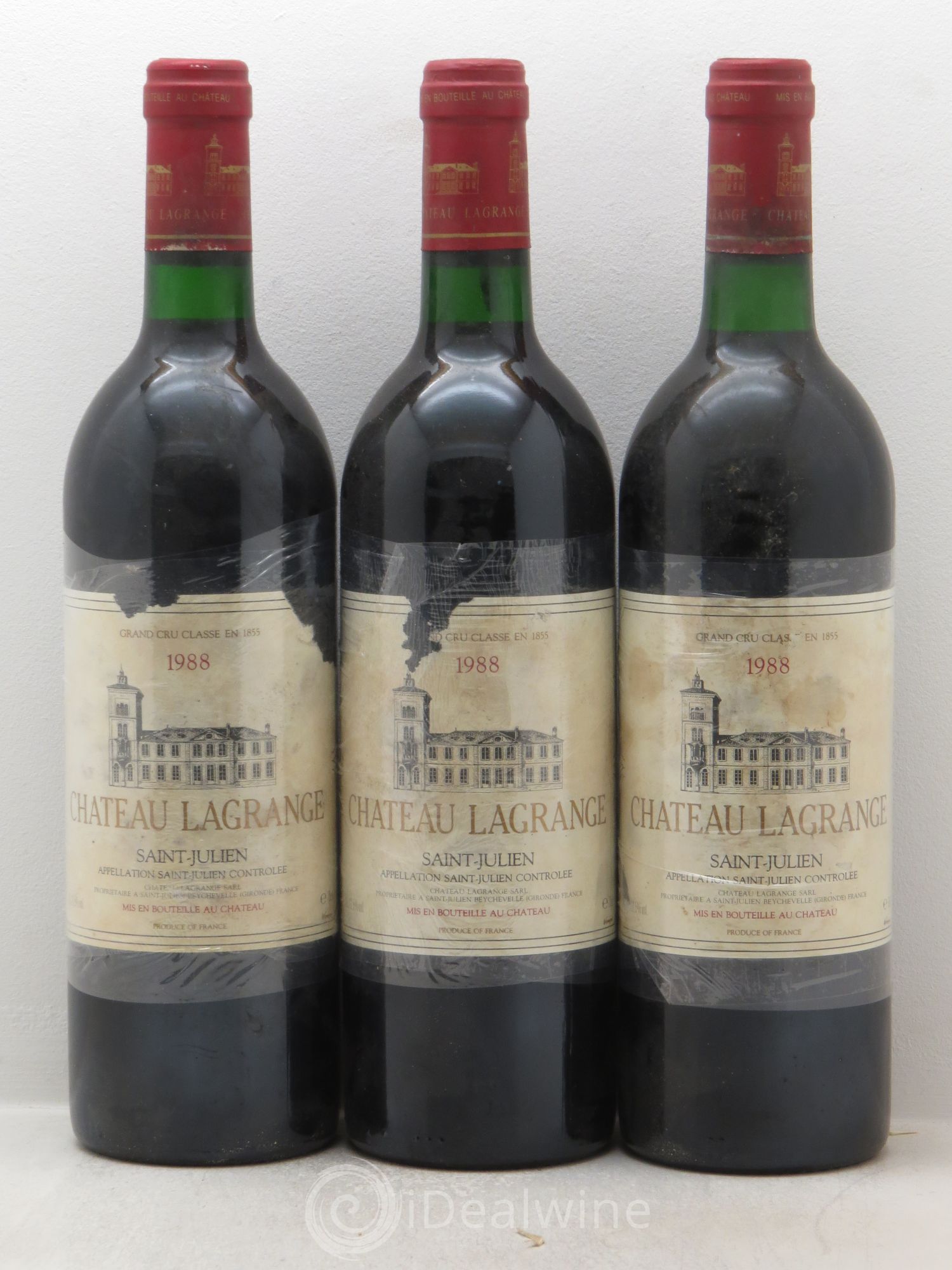 Château Lagrange 3ème Grand Cru Classé 1988 - Lot de 3 bouteilles - 0