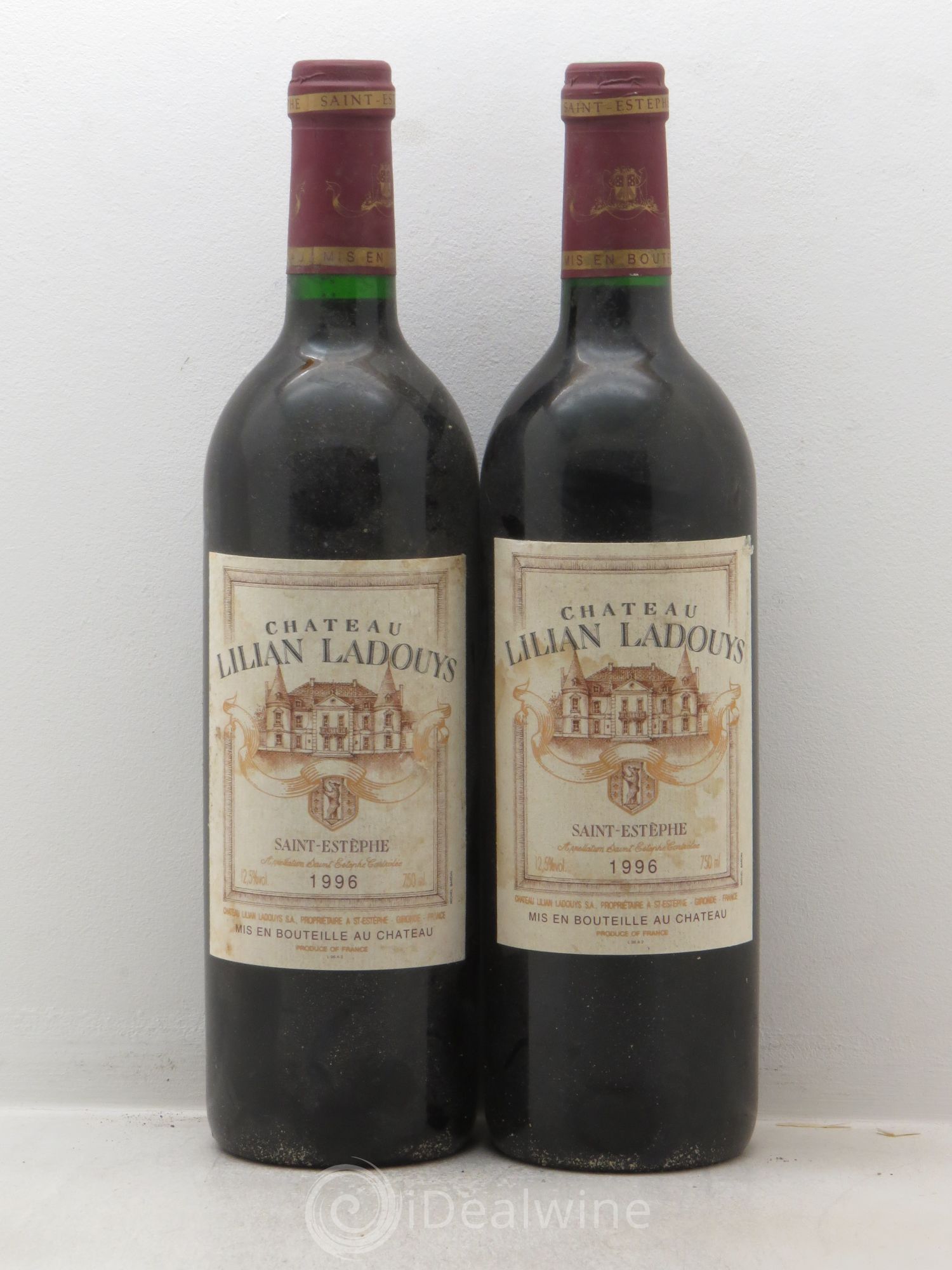 Château Lilian Ladouys Cru Bourgeois null 1996 - Lot of 2 bottles - 0