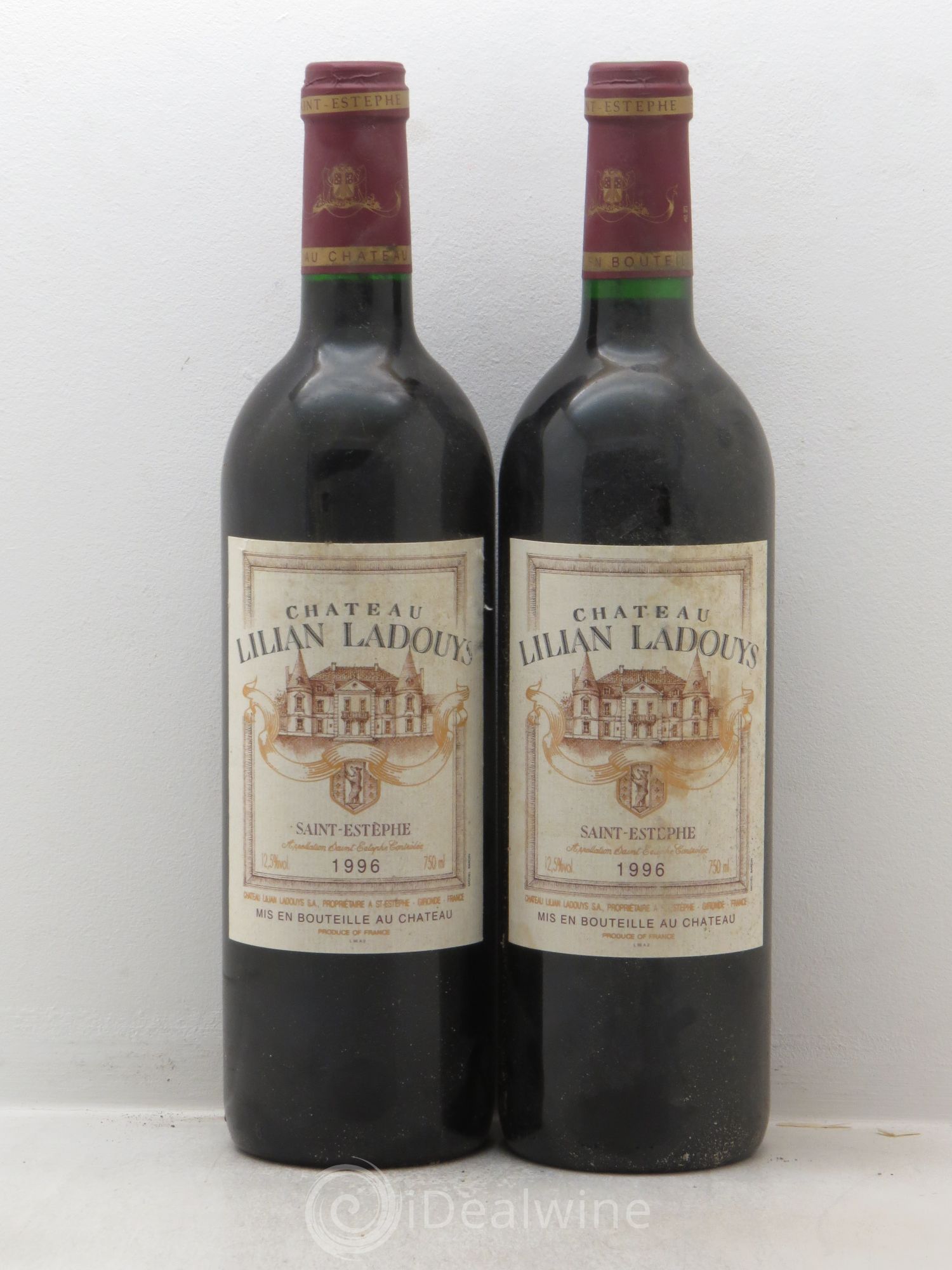 Château Lilian Ladouys Cru Bourgeois null 1996 - Lot of 2 bottles - 0
