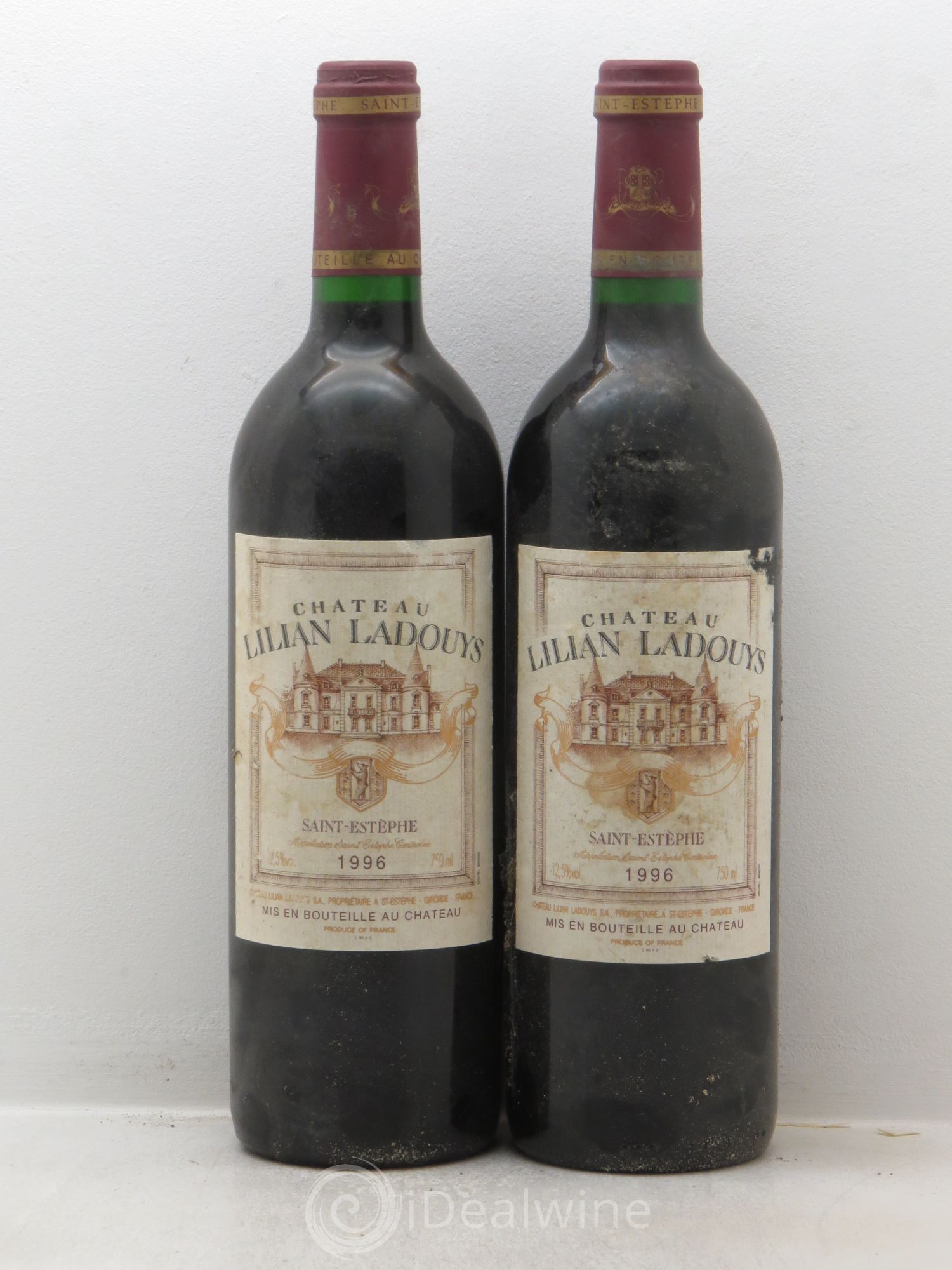 Château Lilian Ladouys Cru Bourgeois null 1996 - Lot of 2 bottles - 0