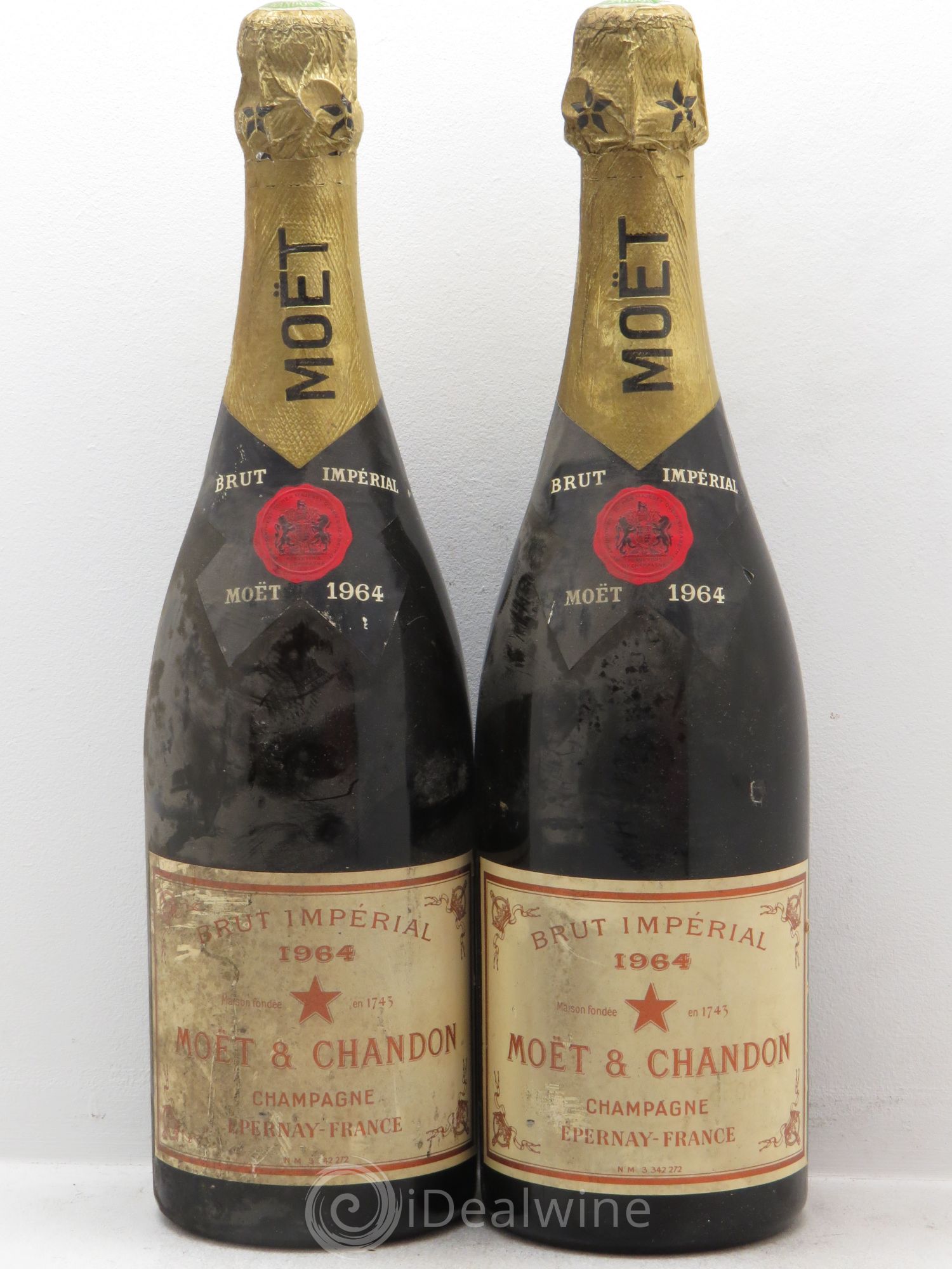 Impérial Brut Moët et Chandon 1964 - Lot de 2 bouteilles - 0