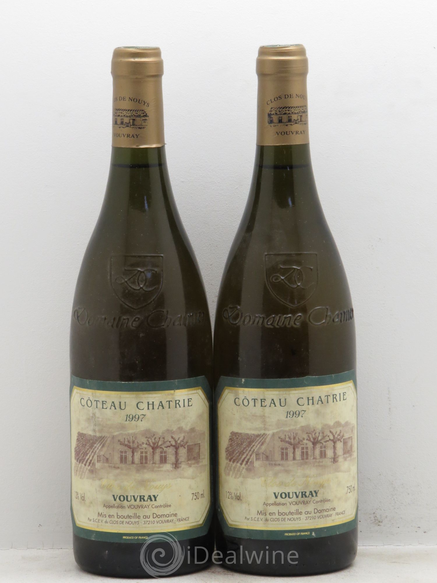 Vouvray Coteaux chatrie Clos des Nouys 1997 - Lotto di 2 bottiglie - 0