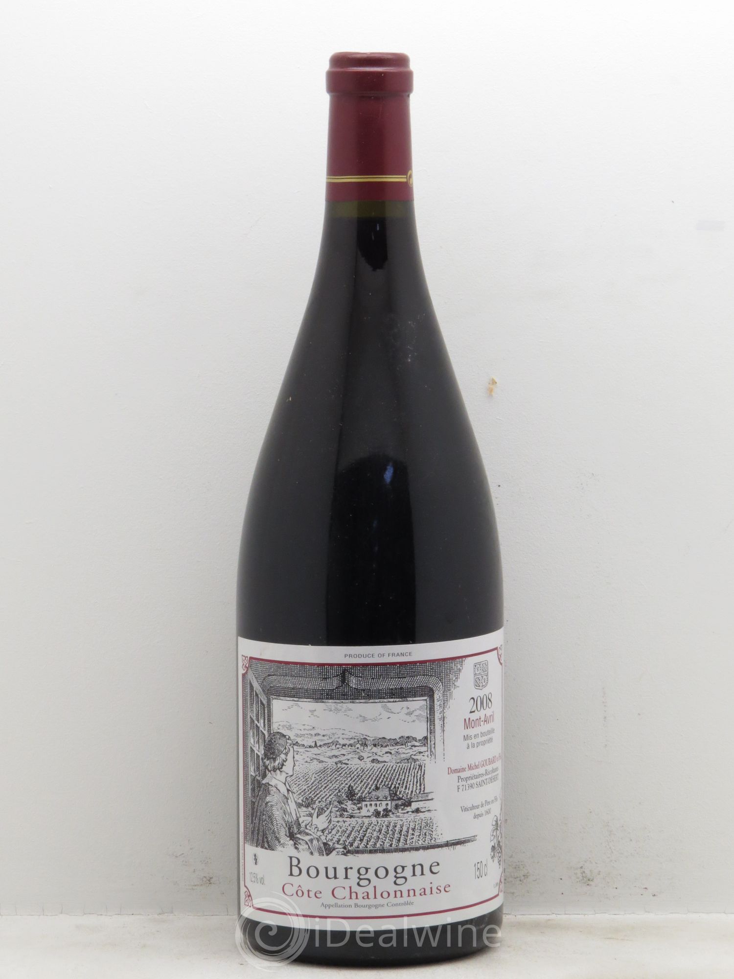 Bourgogne Côtes Chalonnaise Domaine Michel Goubard Mont Avril (sans prix de réserve) 2008 - Posten von 6 Magnum - 0
