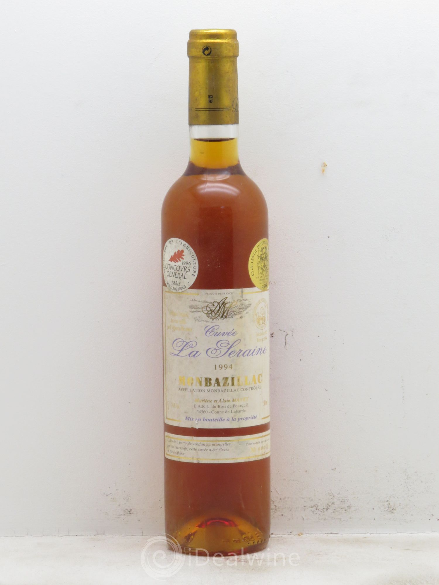 Monbazillac Marlène et Alain Mayet Cuvée la Seraine (50cl) 1994 - Lotto di 1 bottiglia - 0