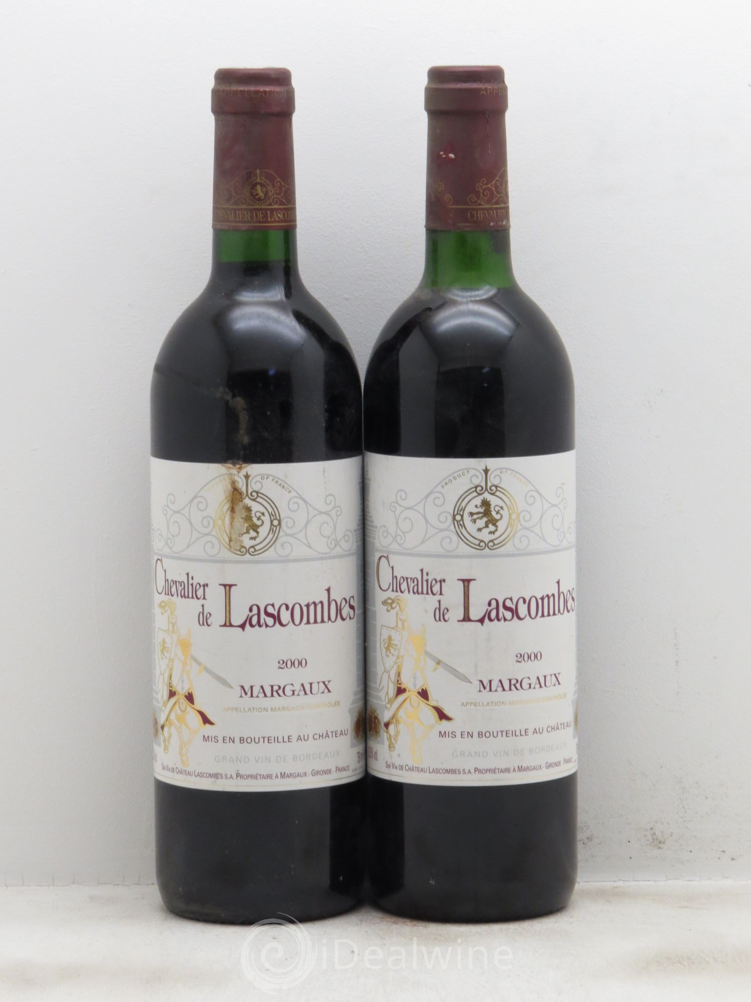 Chevalier de Lascombes Second Vin 2000 - Lot de 2 bouteilles - 0