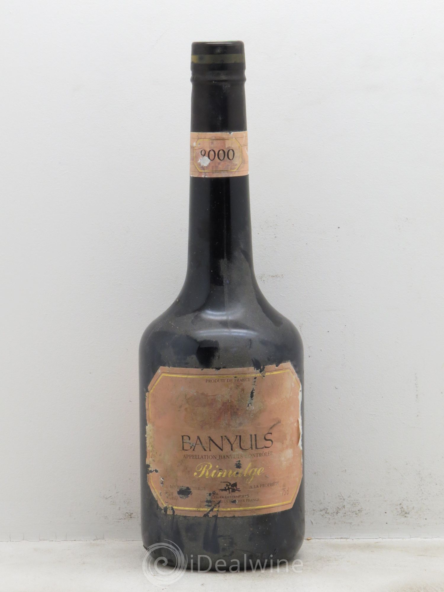 Banyuls Rimage Cellier des Templiers 2000 - Lot de 1 bouteille - 0