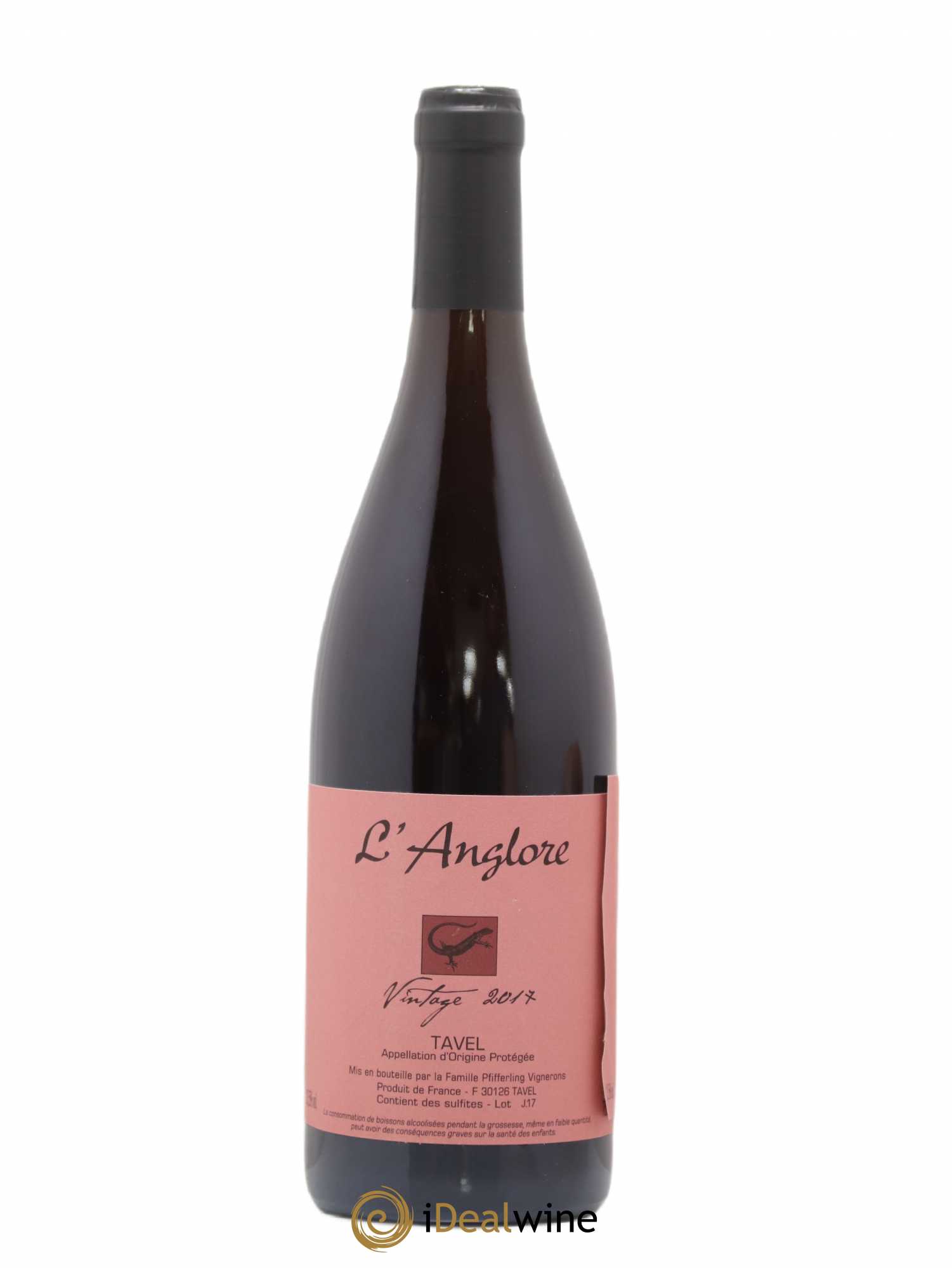 Tavel Vintage L'Anglore Double étiquette 2017 - Lot de 1 bouteille - 1