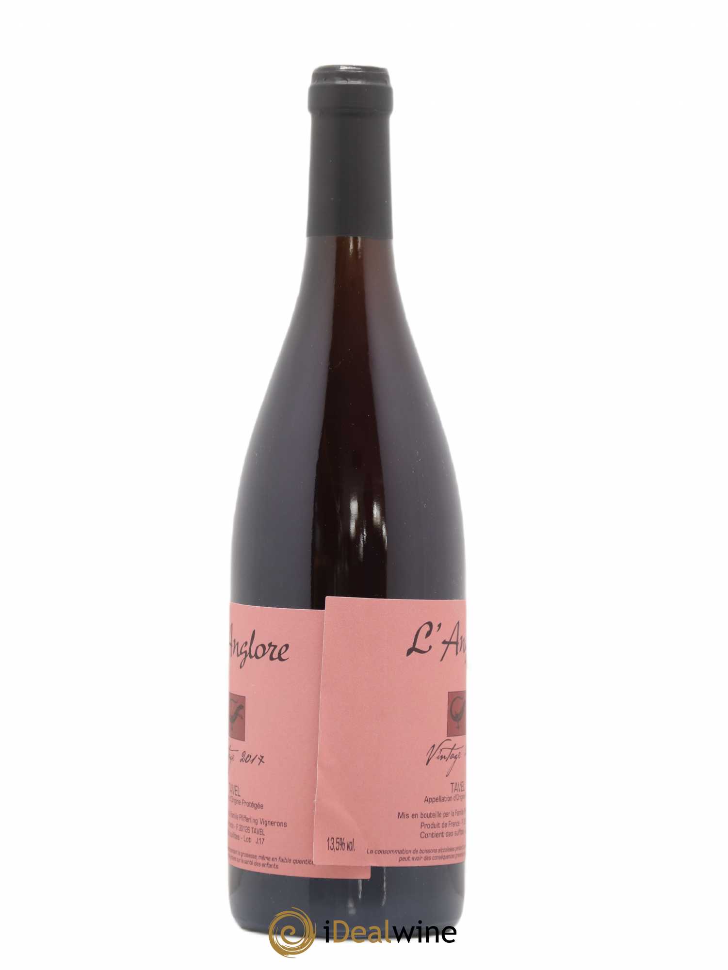 Tavel Vintage L'Anglore Double étiquette 2017 - Lot de 1 bouteille - 2