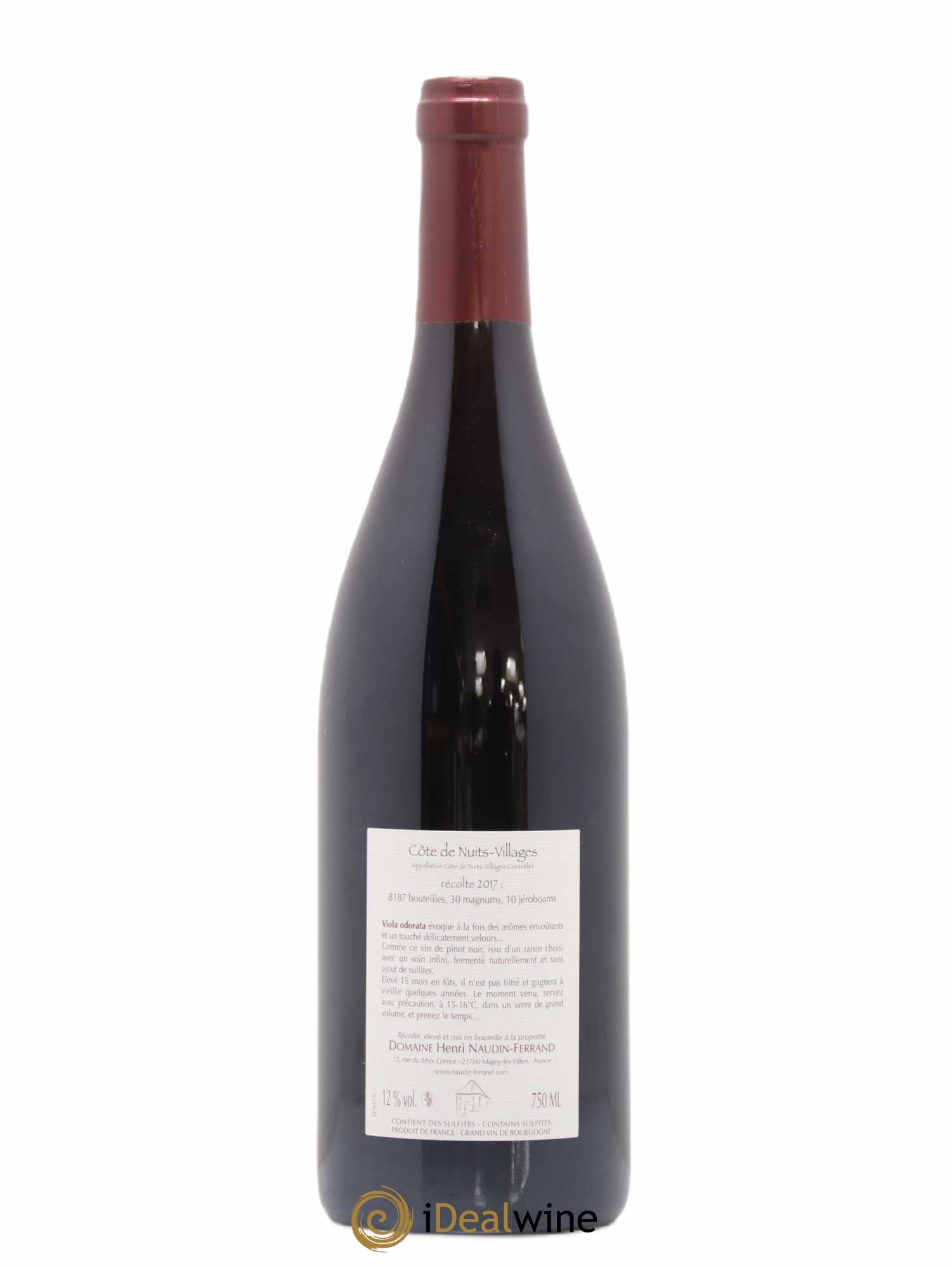 Côte de Nuits-Villages Viola Odorata Naudin-Ferrand (Domaine)  2017 - Lot de 1 bouteille - 1