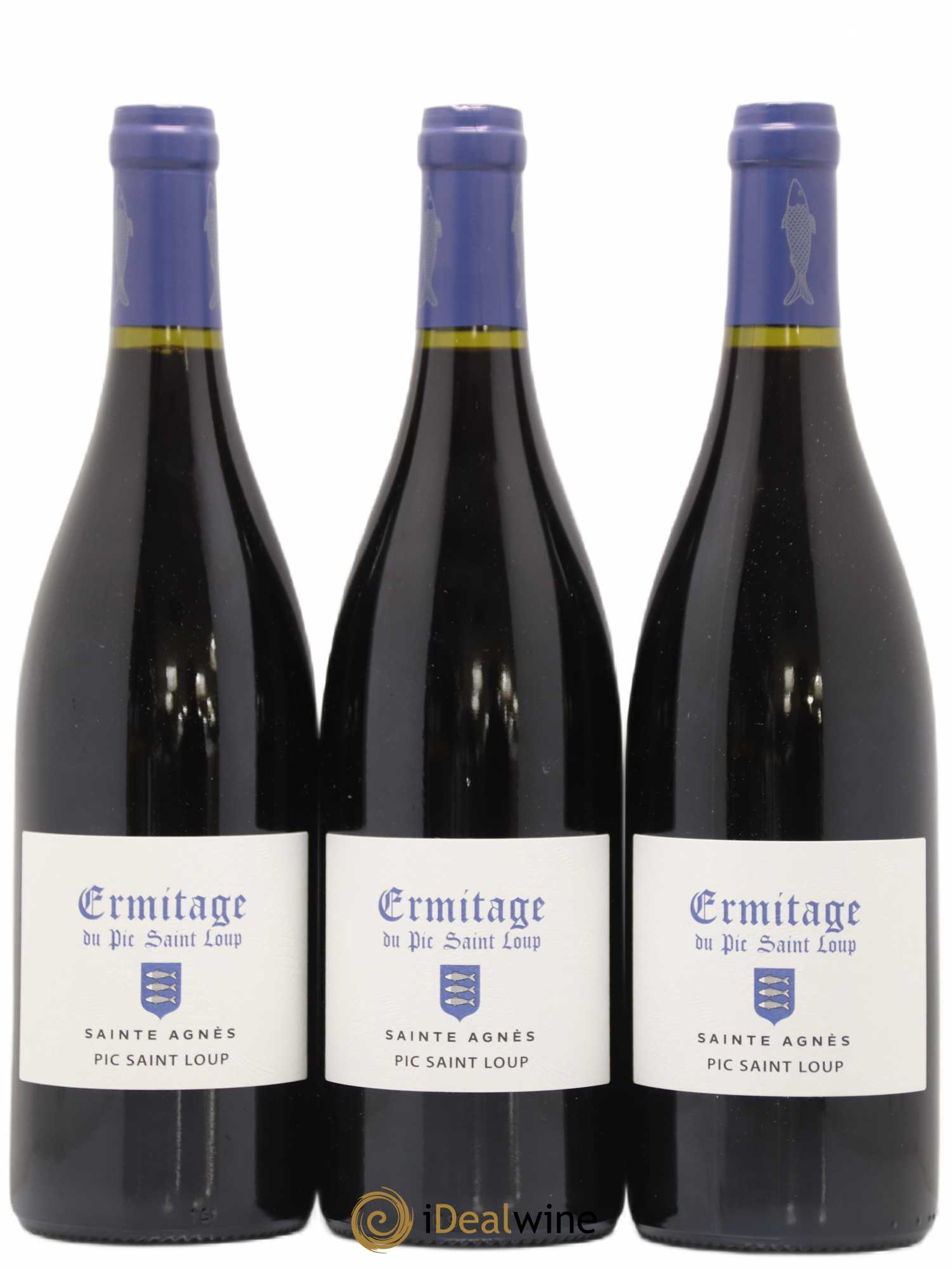 Pic Saint-Loup Héritage du Pic Saint-Loup (anciennement Ermitage) Cuvée Sainte Agnès  2018 - Lotto di 3 bottiglie - 0