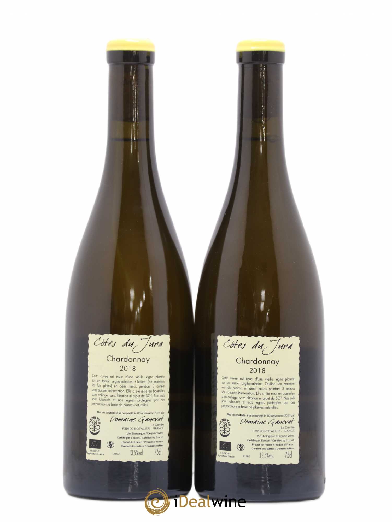 Côtes du Jura Les Chamois du Paradis Jean-François Ganevat (Domaine) 2018 - Lot de 2 bouteilles - 1