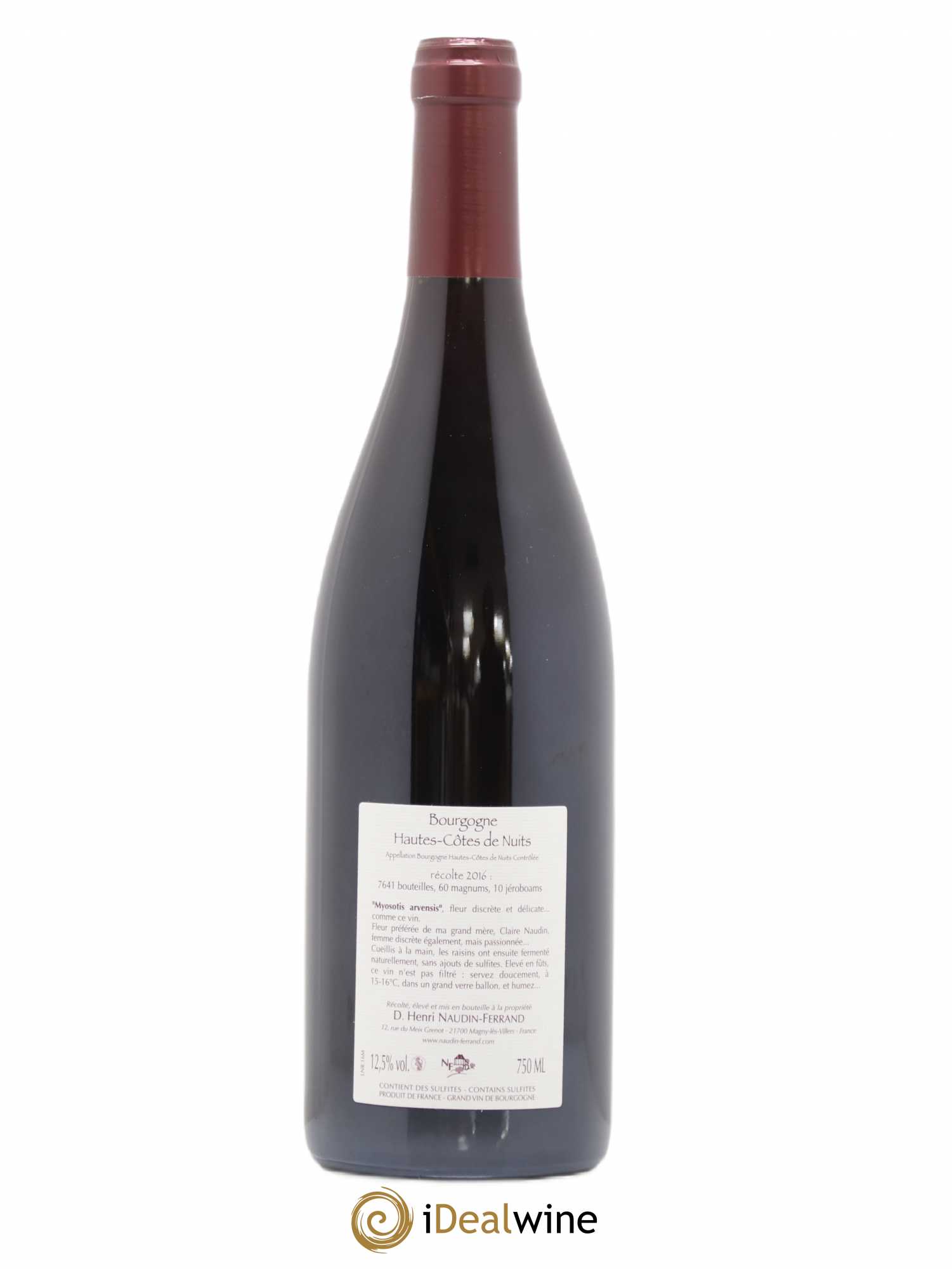 Hautes-Côtes de Nuits Myosotis Arvensis Naudin-Ferrand (Domaine) 2016 - Lot de 1 bouteille - 1