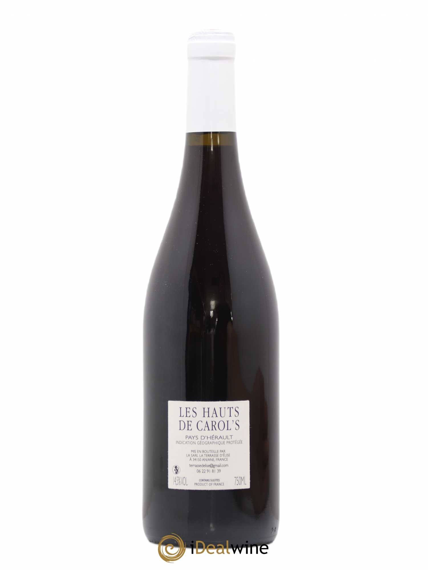 IGP Pays d'Hérault Les Hauts de Carol's Terrasse d'Elise (Domaine de la)  2017 - Lot de 1 bouteille - 1