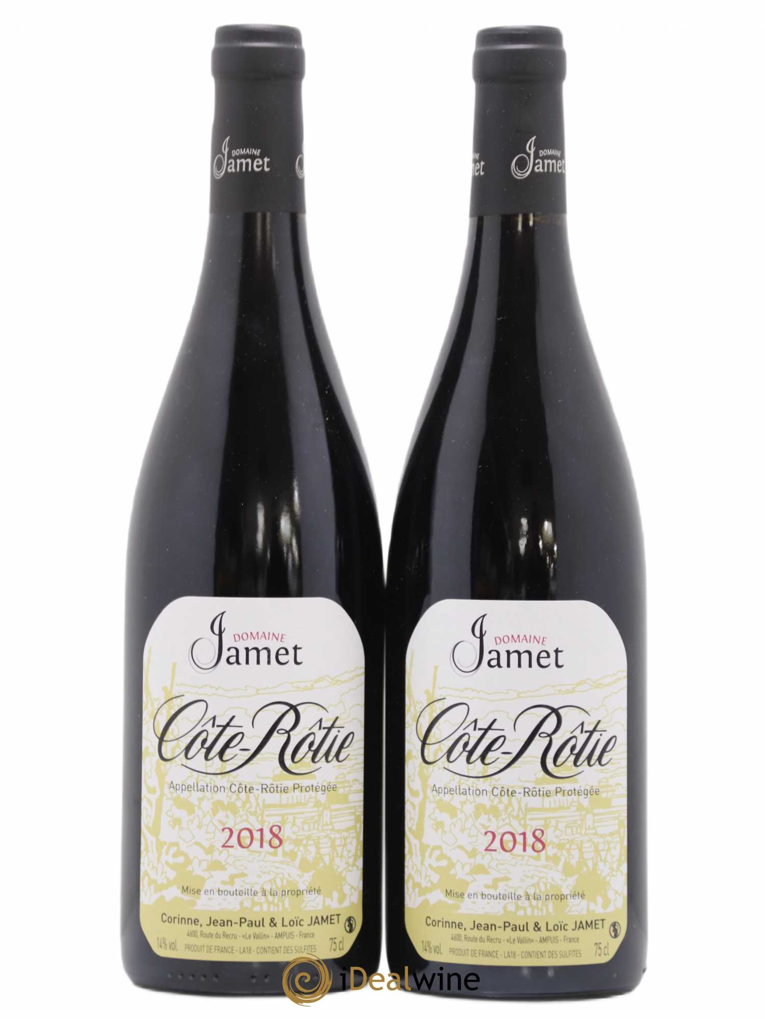Côte-Rôtie Jamet (Domaine) 2018 - Posten von 2 Flaschen - 0