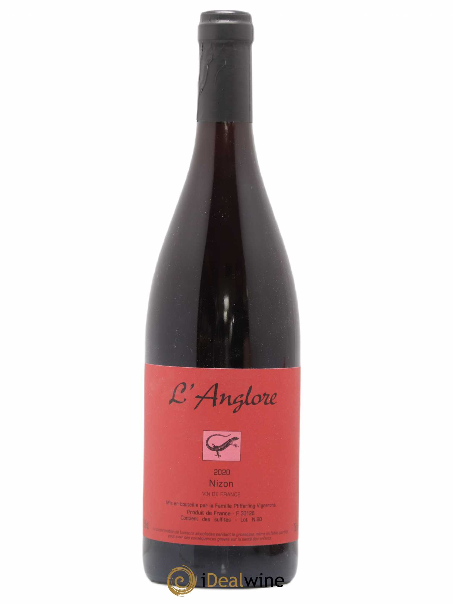 Vin de France Nizon L'Anglore 2020 - Lot de 1 bouteille - 0