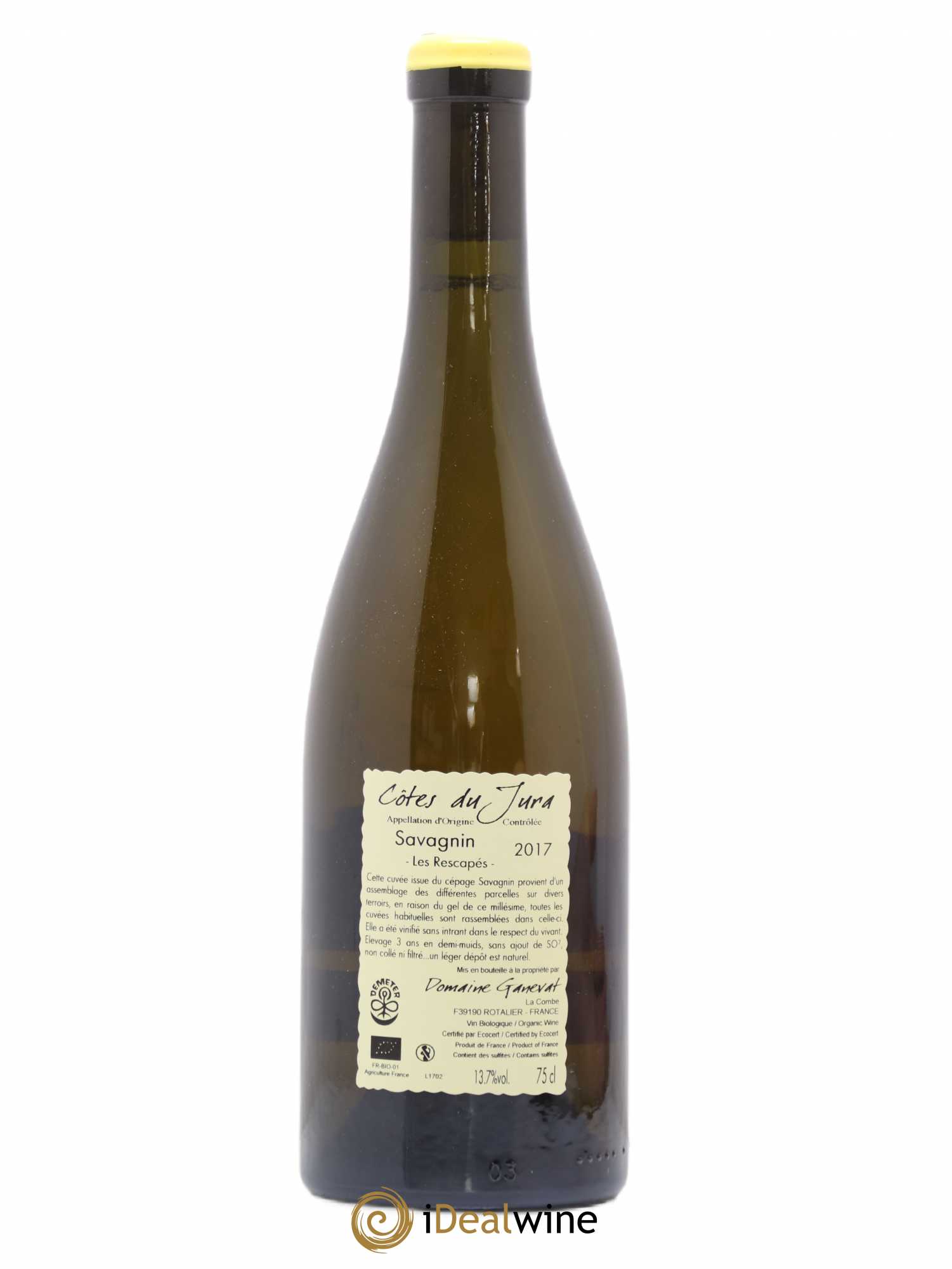 Côtes du Jura Savagnin Les Rescapés Jean-François Ganevat (Domaine) 2017 - Lot de 1 bouteille - 1