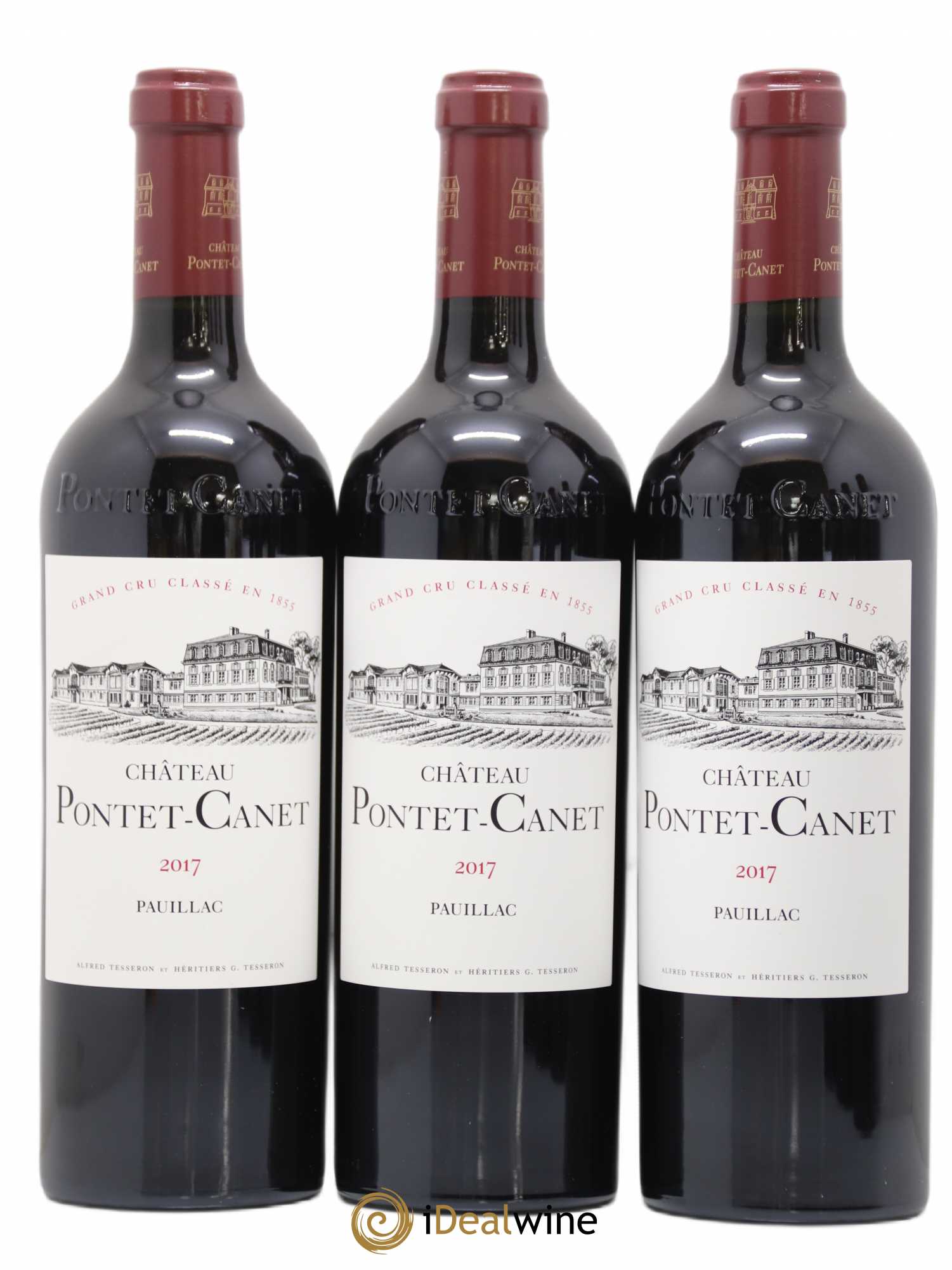 Château Pontet Canet 5ème Grand Cru Classé 2017 - Lot de 6 bouteilles - 1