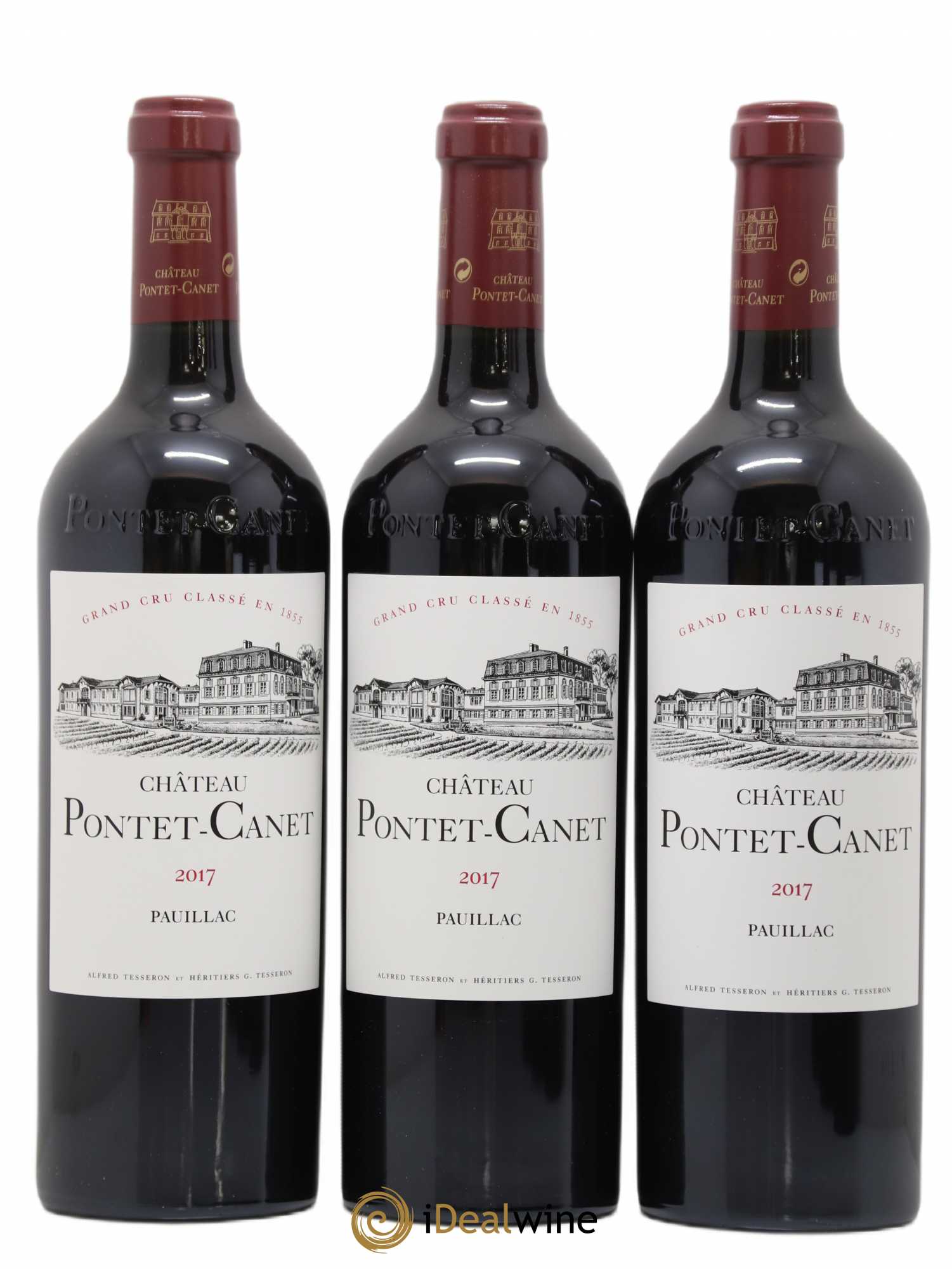 Château Pontet Canet 5ème Grand Cru Classé 2017 - Lot de 6 bouteilles - 1