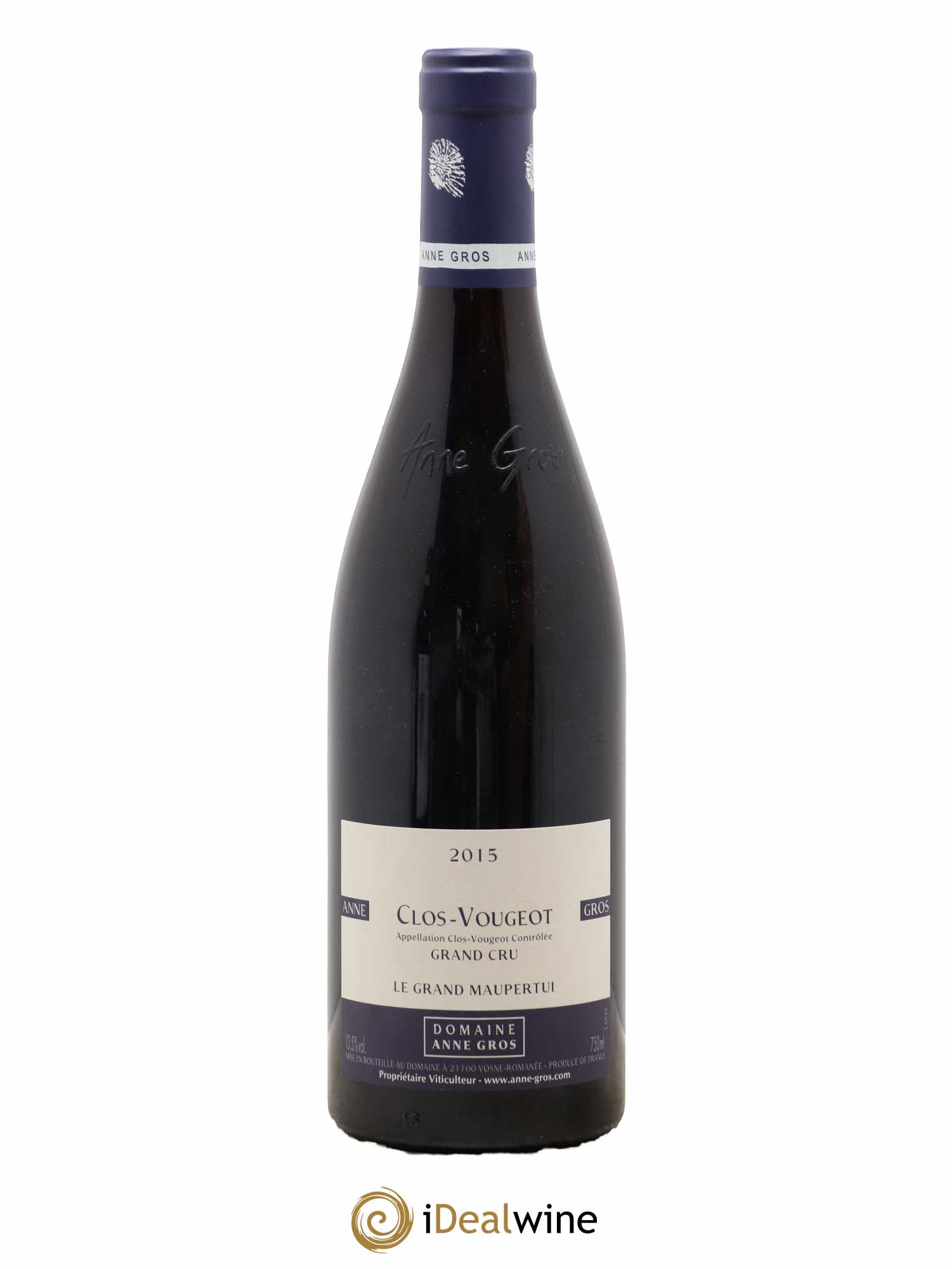 Clos de Vougeot Grand Cru Le Grand Maupertui Anne Gros 2015 - Lot of 1 bottle - 0