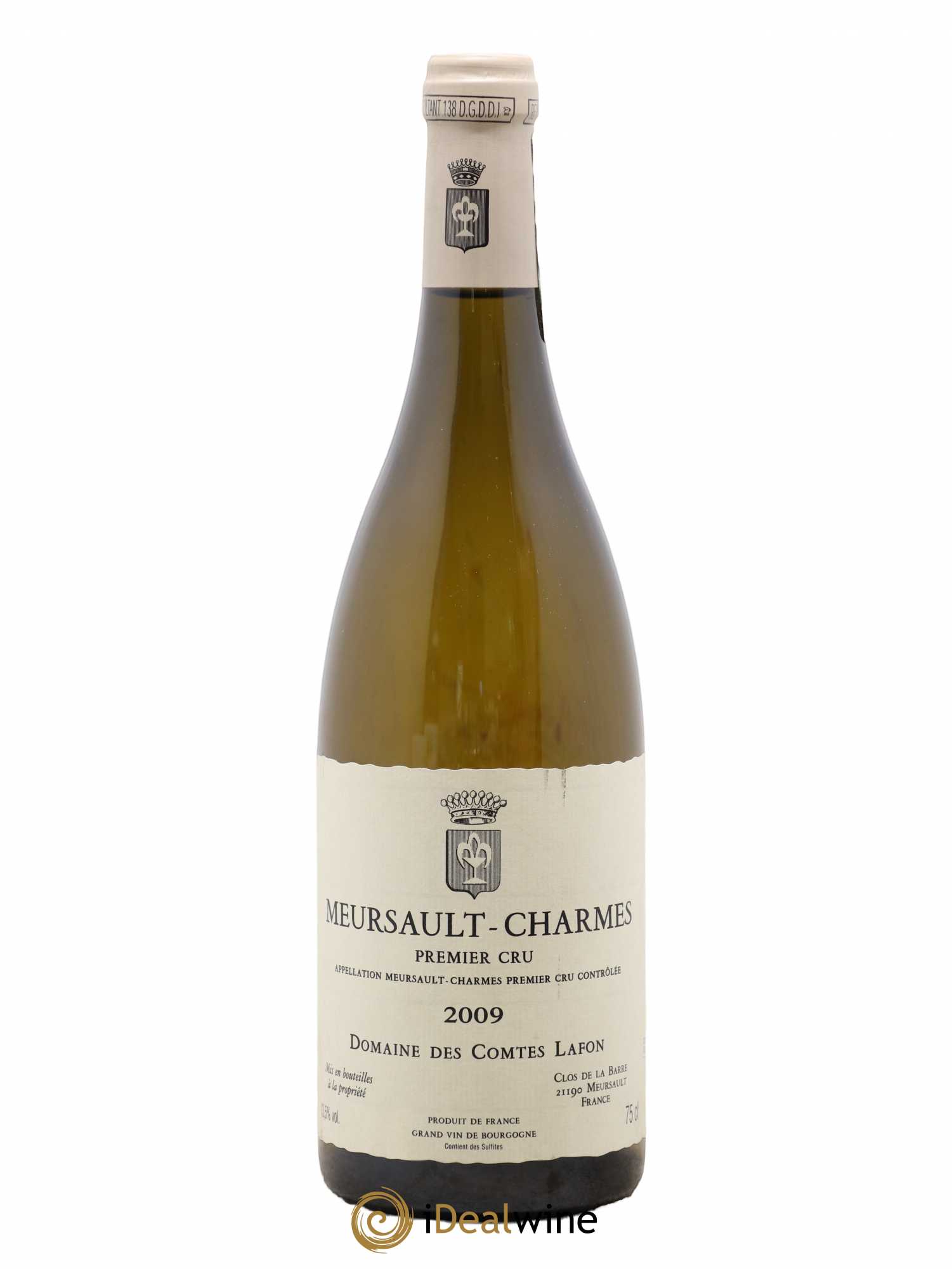 Meursault 1er Cru Charmes Comtes Lafon (Domaine des) 2009 - Lot of 1 bottle - 0